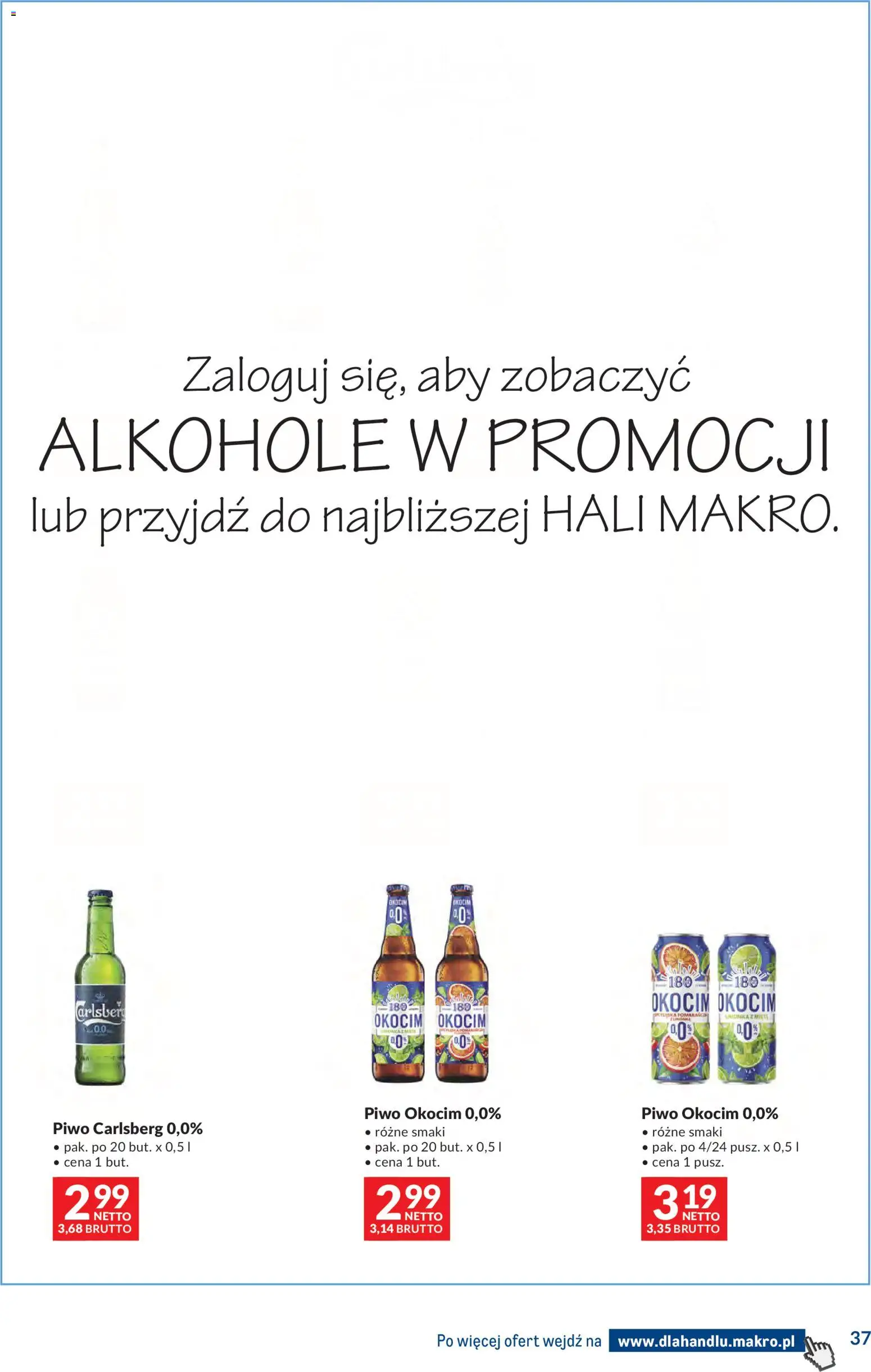 Makro gazetka - Dystrybucja do sklepów od 14.04.2026 | Strona: 37 | Produkty: Piwo Carlsberg, Piwo