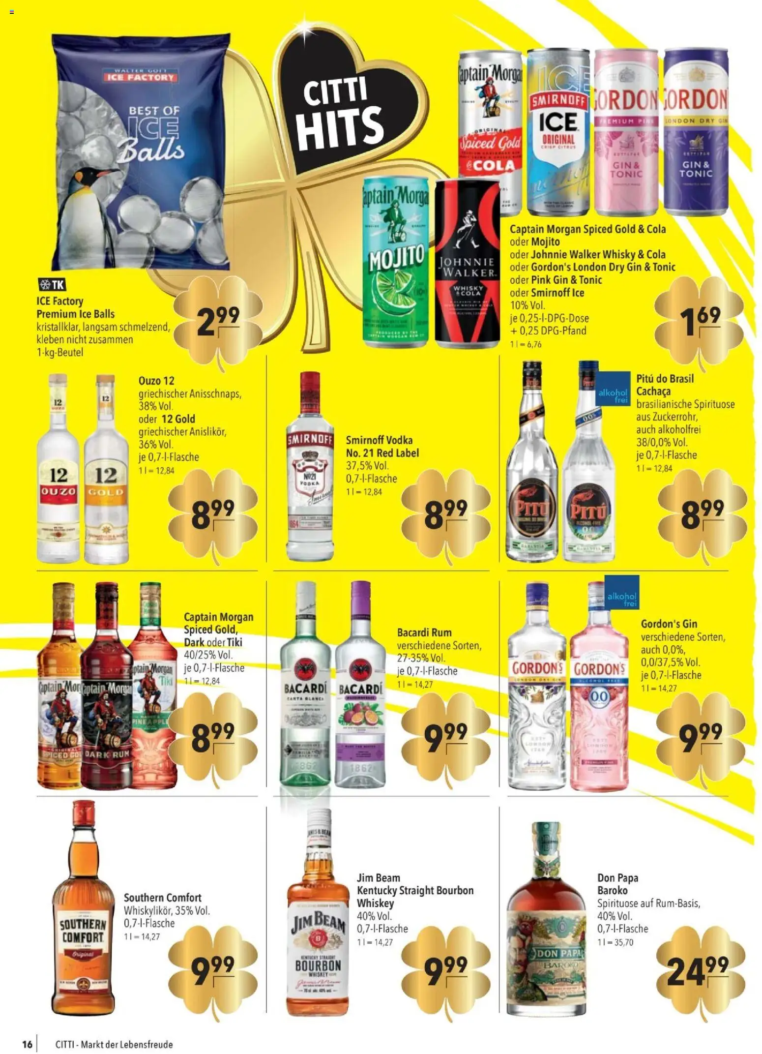 CITTI tilbudsavis – gyldig fra 27.12.2025 | Side: 16 | Produkter: Nuggets de frango, Gin, Vodka, Cola