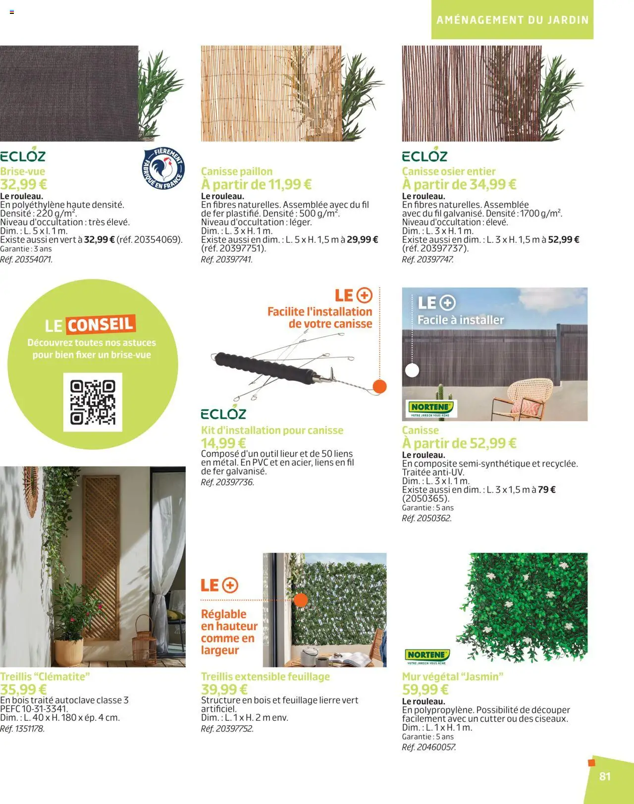  | Page: 80 | Produits: Treillis extensible