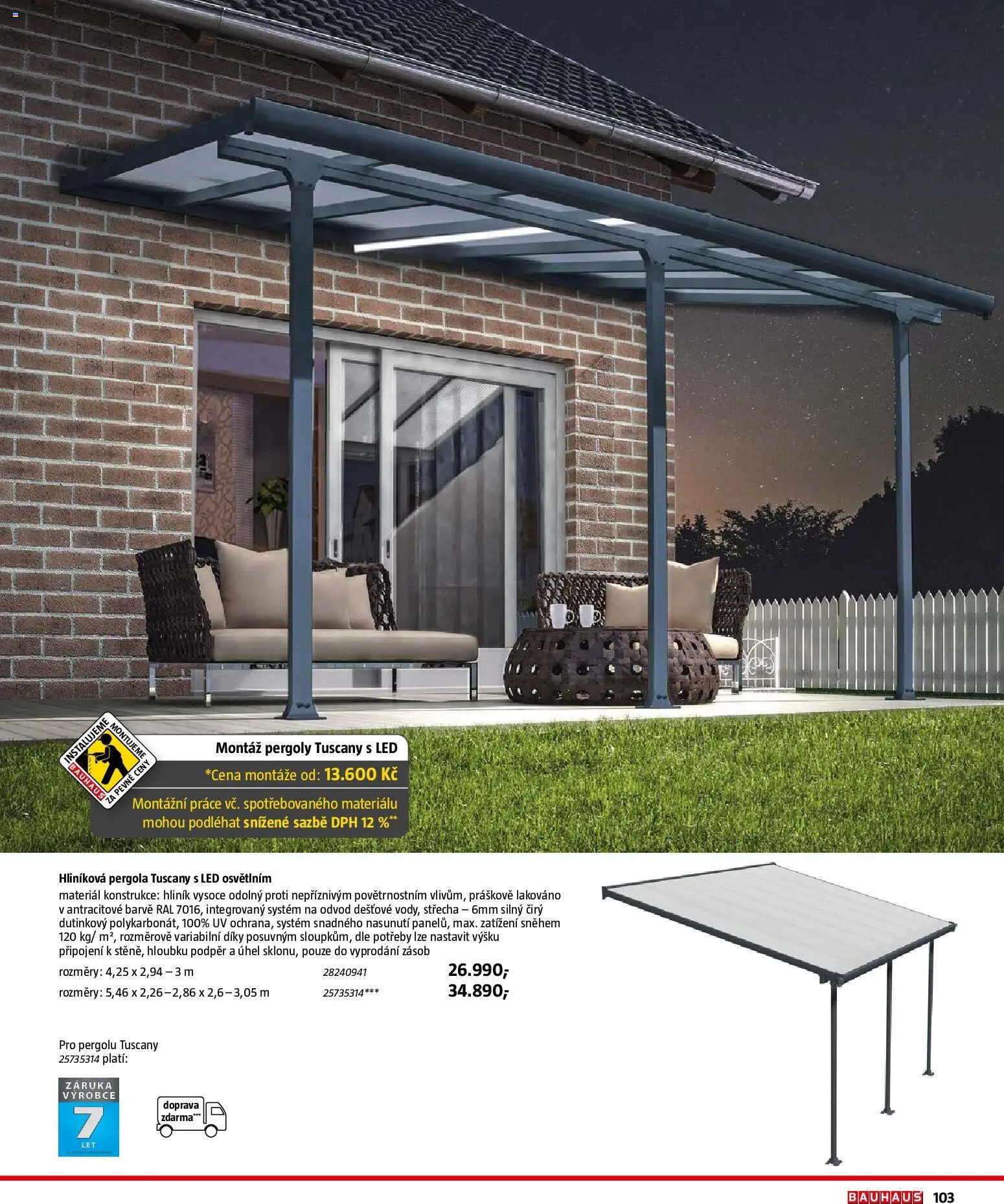 Bauhaus katalog Záhradní nábytek od 08.04.2026 | Strana: 103 | Produkty: LED