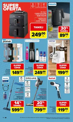 Pogląd oferty "Carrefour gazetka - Łap super okazje" - ważna od 30.03.2026 | Strona: 16 | Produkty: Pepsi, Parownica, Tefal, Sodastream