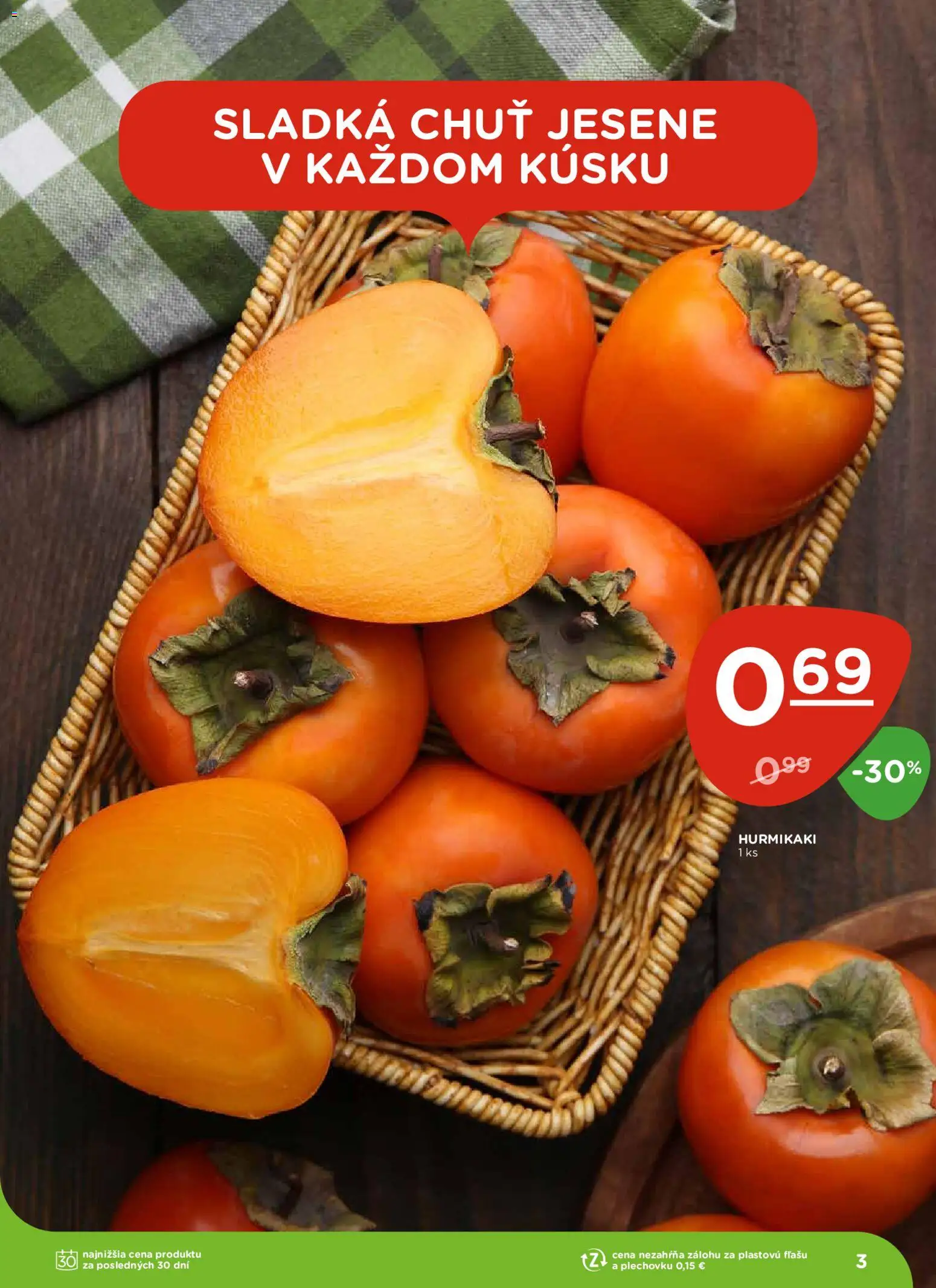 Nové Terno akcie – leták je platný od 06.11.2025 | Strana: 3 | Produkty: Hurmikaki