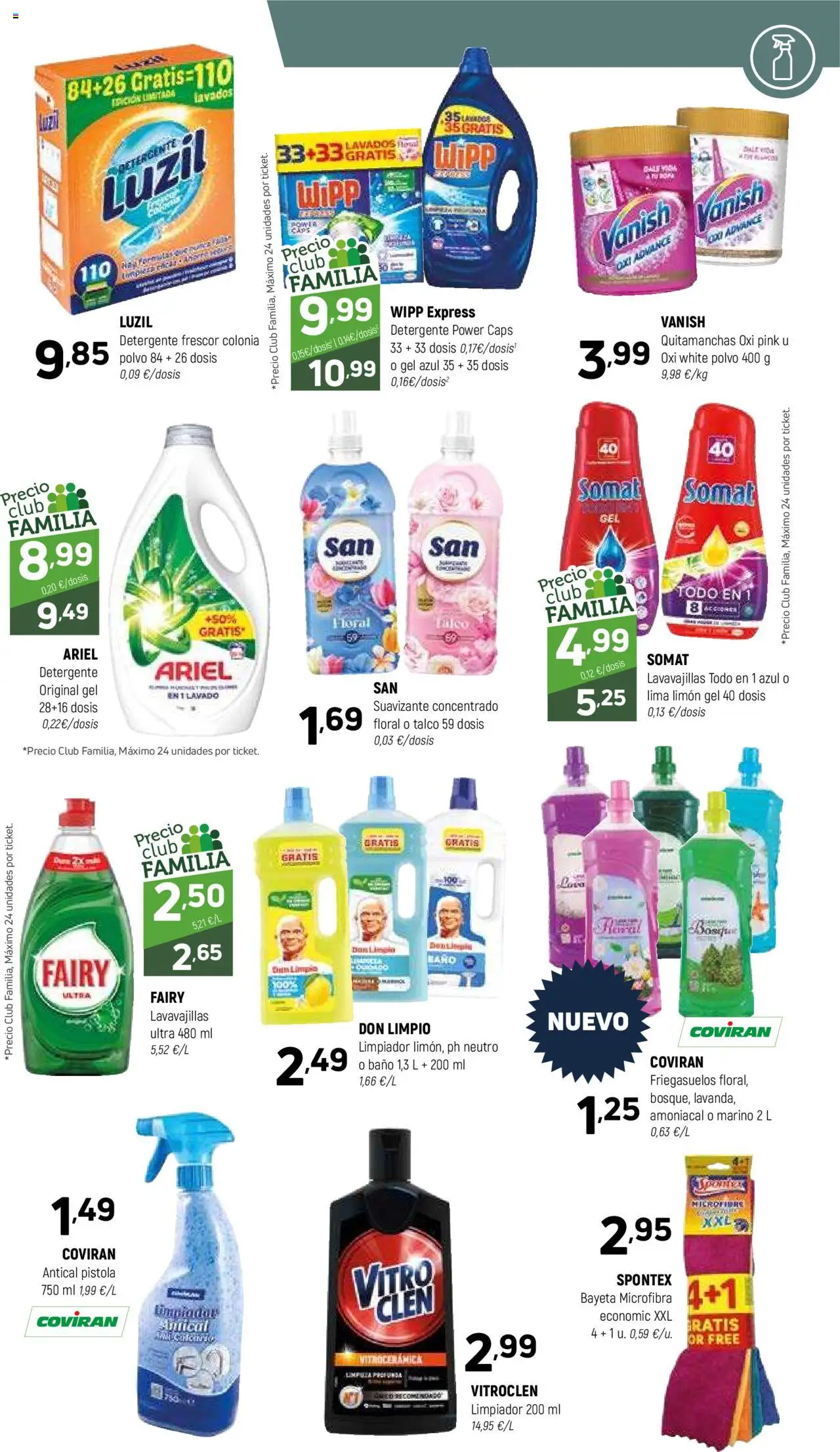 Coviran ofertas │ válido desde el 21.10.2025 | Página: 15 | Productos: Lima, Quitamanchas, Suavizante, Lavavajillas