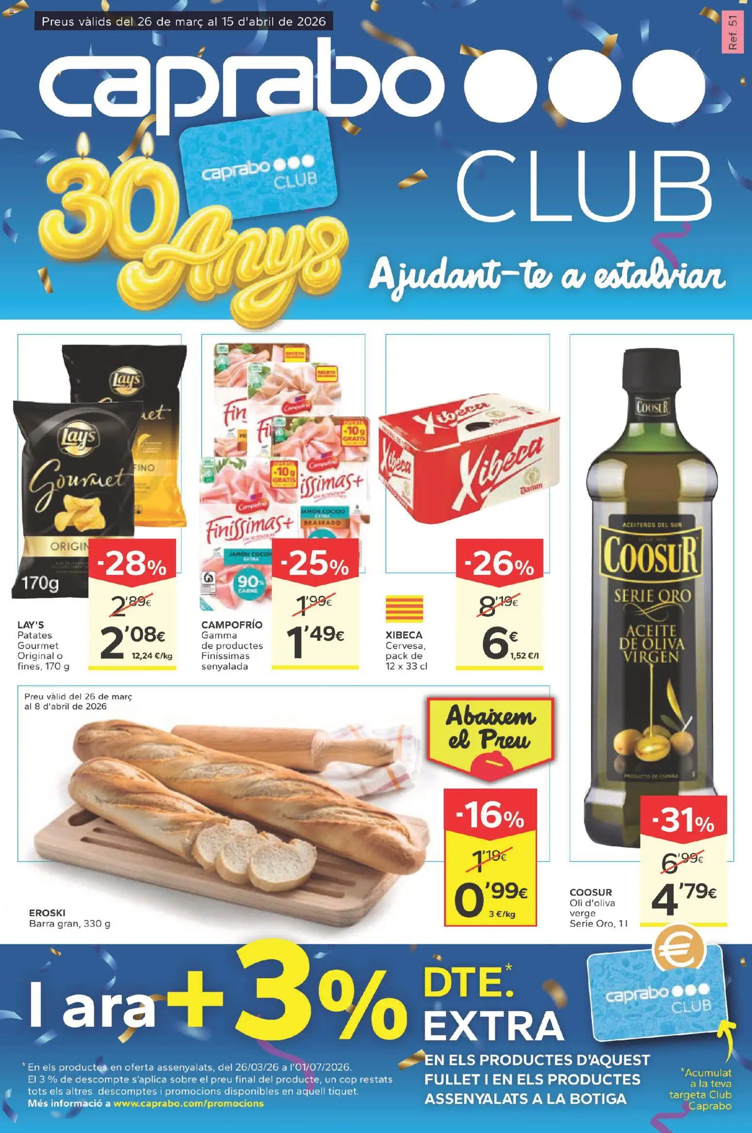 Caprabo folleto 30 anys │ válido desde el 26.03.2026 | Página: 1 | Productos: Aceite