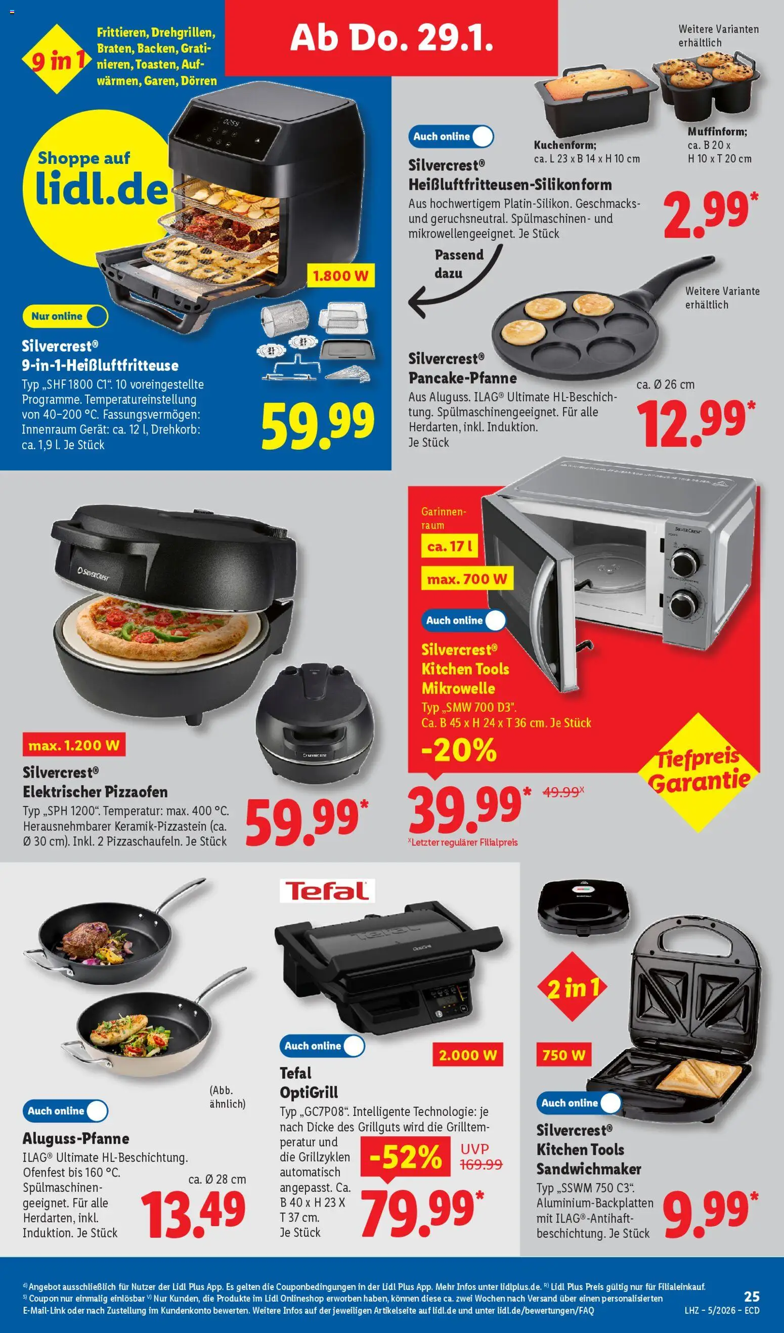 Lidl - Prospekt – gültig ab 26.01.2026 | Seite: 29 | Produkte: Mikrowelle, Sandwichmaker