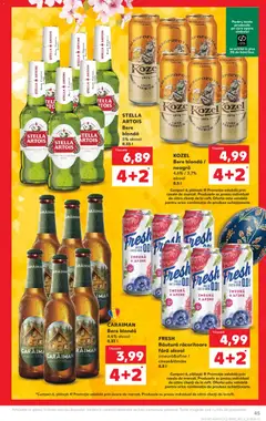 Ofertele Kaufland valabile de la 11.03.2026 | Pagină: 45 | Produse: Afine, Zmeură, Suc, Bere