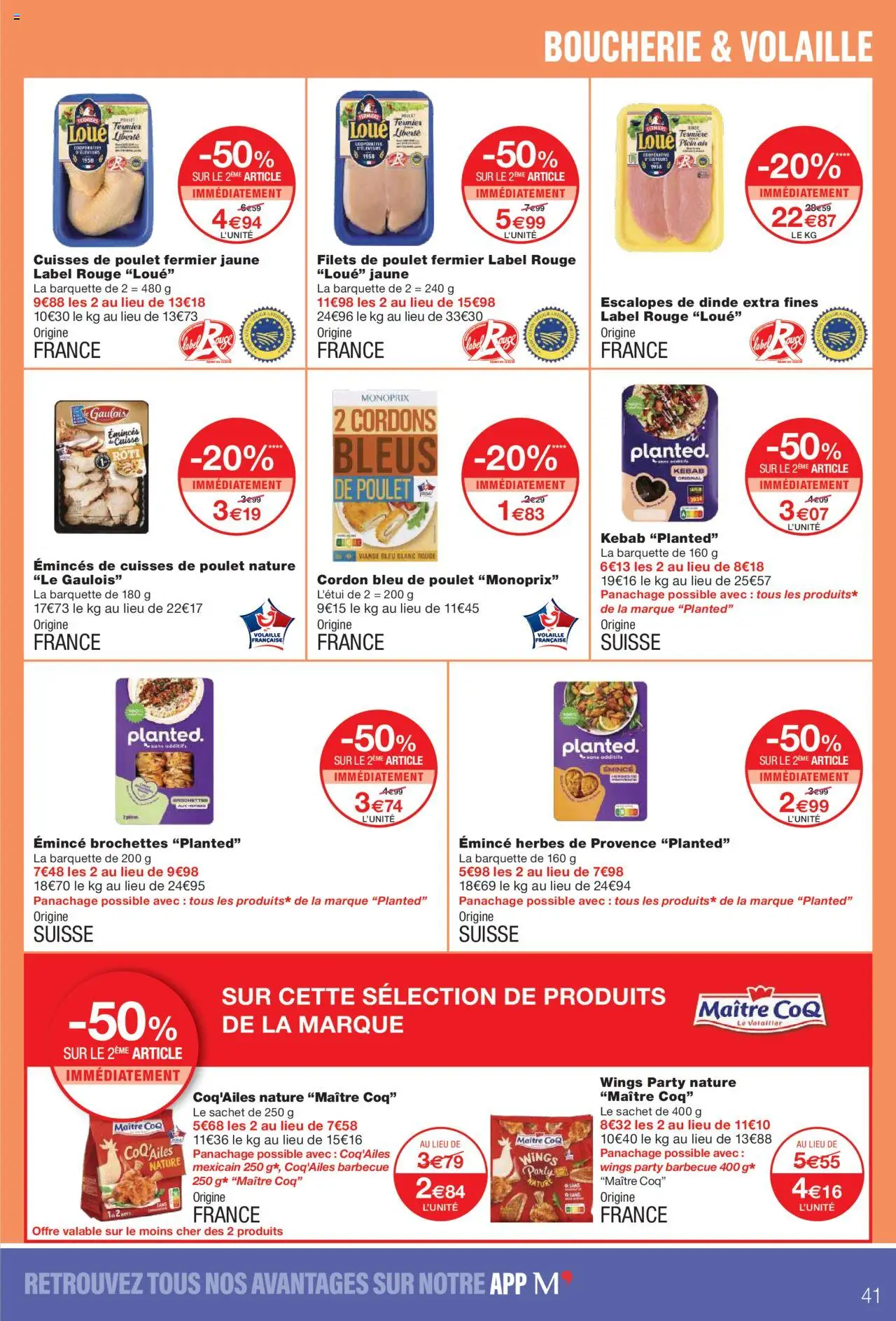 {H1} | Page: 41 | Produits: Barbecue, Volaille, Herbes de provence, Cordon bleu