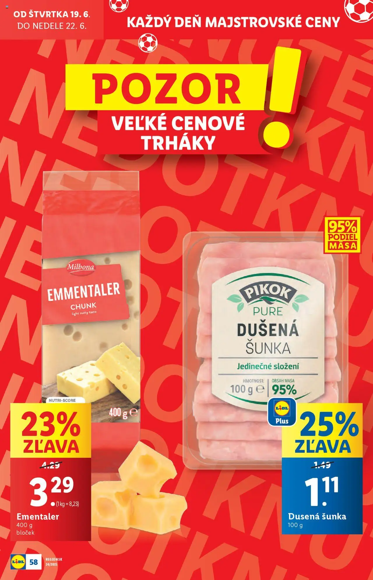 Lidl leták │ platný od 16.06.2025 | Strana: 80 | Produkty: Šunka