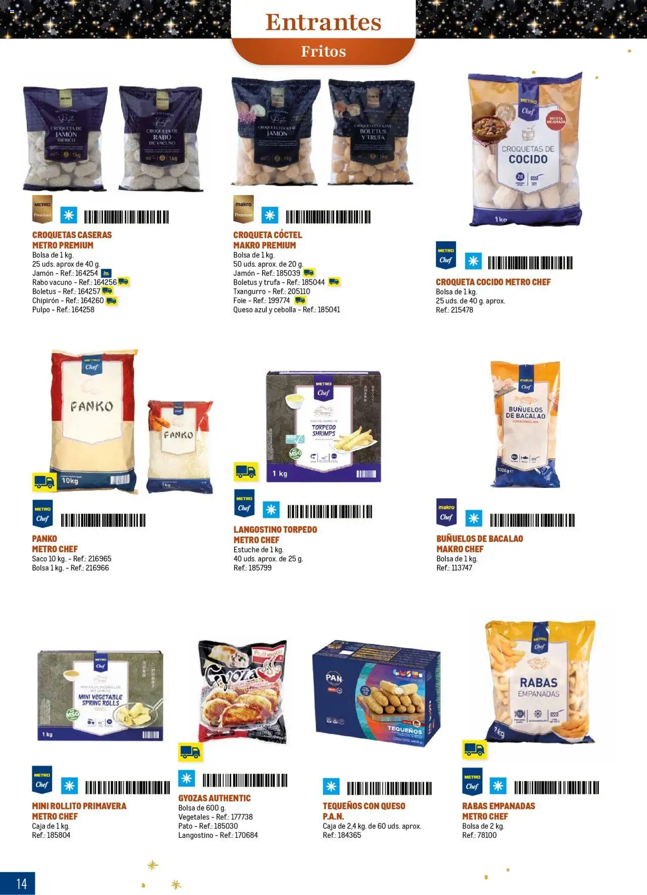 Makro - Comidas y Cenas de Navidad Norte 2 │ válido desde el 03.10.2025 | Página: 14 | Productos: Jamón, Bolsa, Croquetas, Caja
