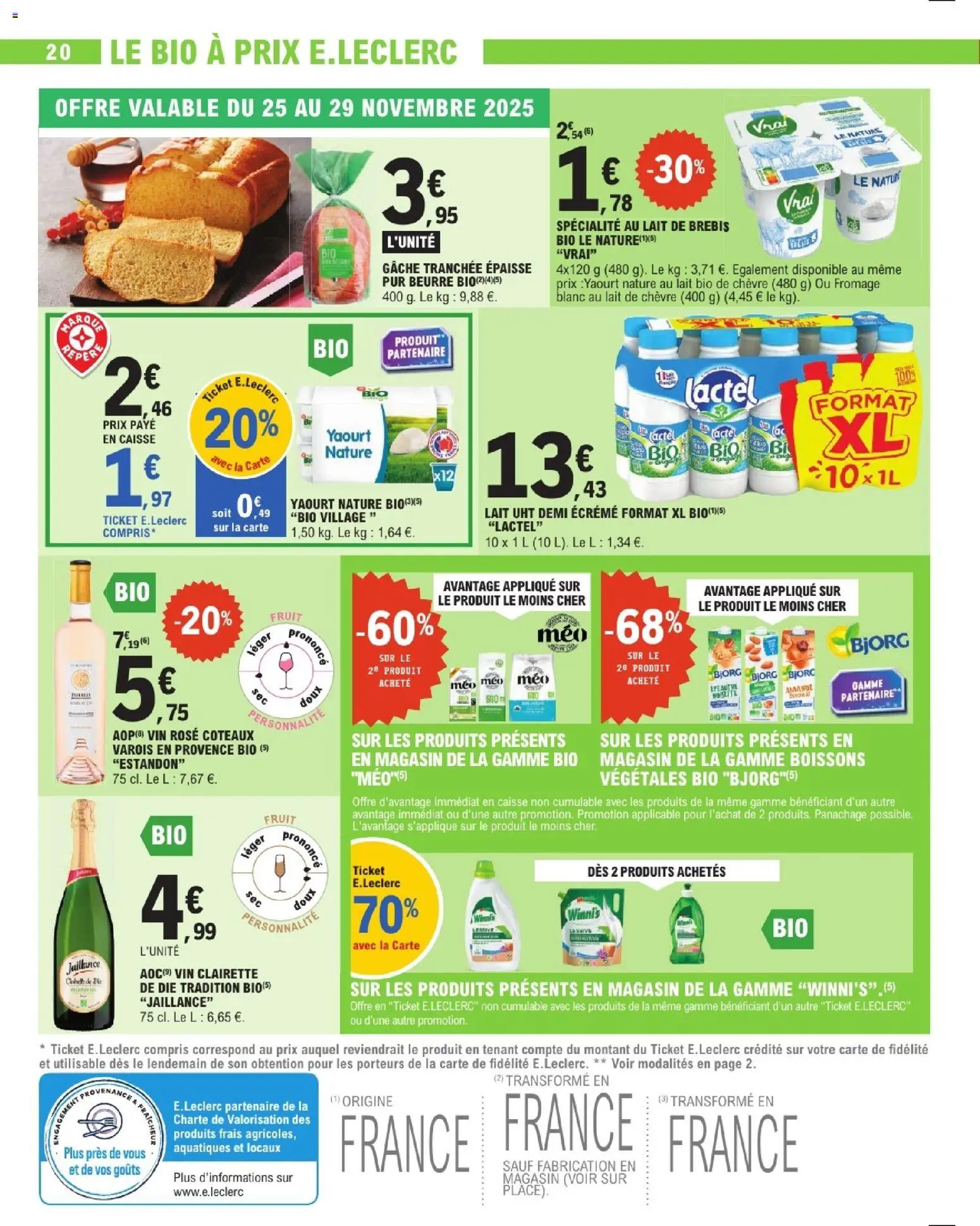 {H1} | Page: 20 | Produits: Lait, Beurre, Fromage, Yaourt