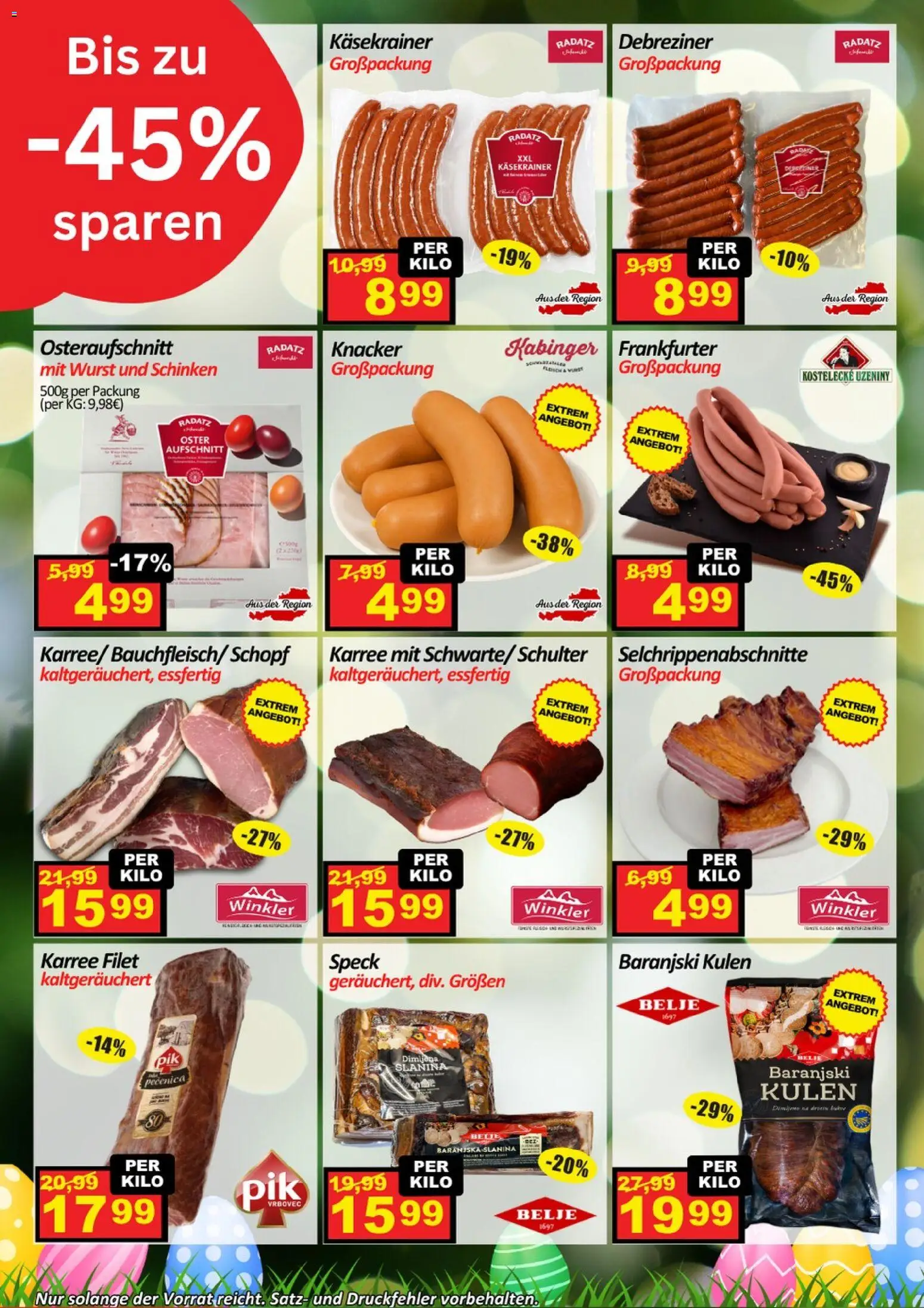 Wurstico Abholmarkt Flugblatt gültig ab 09.04.2026 | Seite: 6 | Produkte: Wurst, Schinken