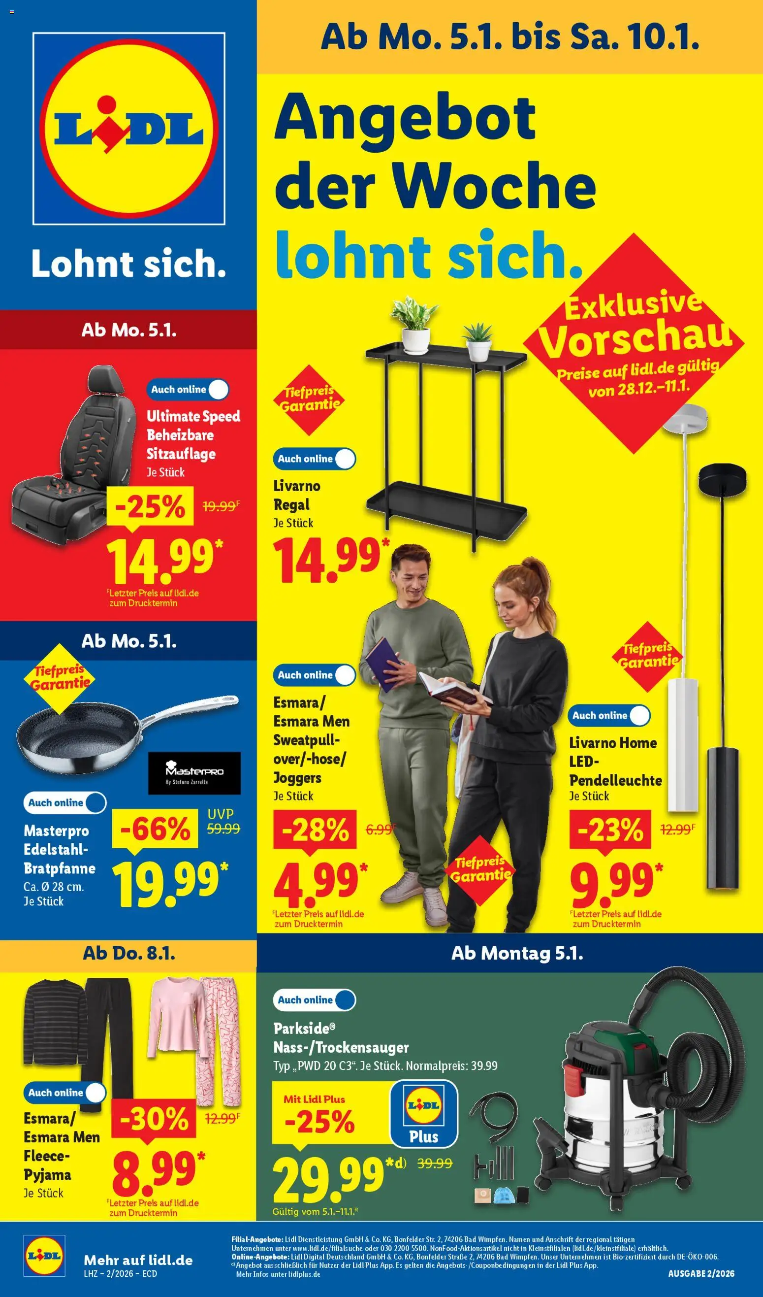 Lidl - Prospekt – gültig ab 05.01.2026 | Seite: 1