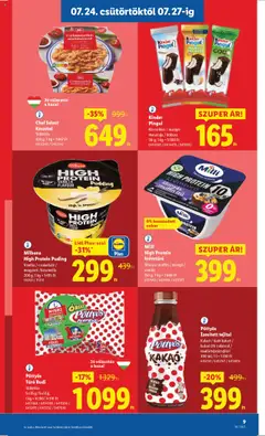 Lidl akciós ujság - amely érvényes a következő dátumtól: 24.07.2025 | Oldal: 9