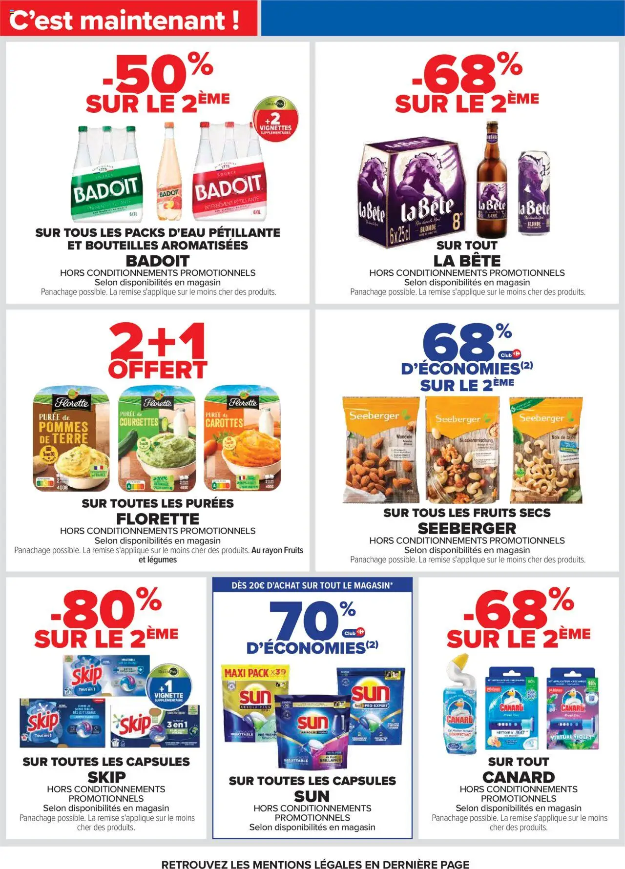 {H1} | Page: 62 | Produits: Badoit, Noix de cajou, Noix, Fruits secs