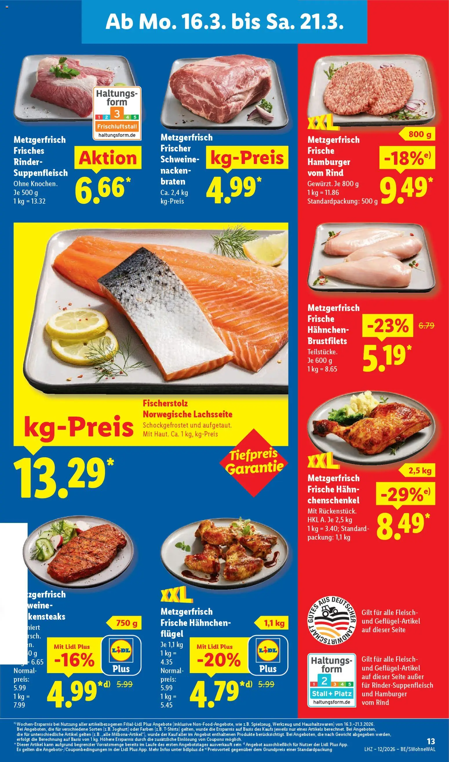 Lidl Prospekt Nagold – gültig ab 16.03.2026 | Seite: 27 | Produkte: Gewicht, Joghurt, Suppenfleisch, Fleisch