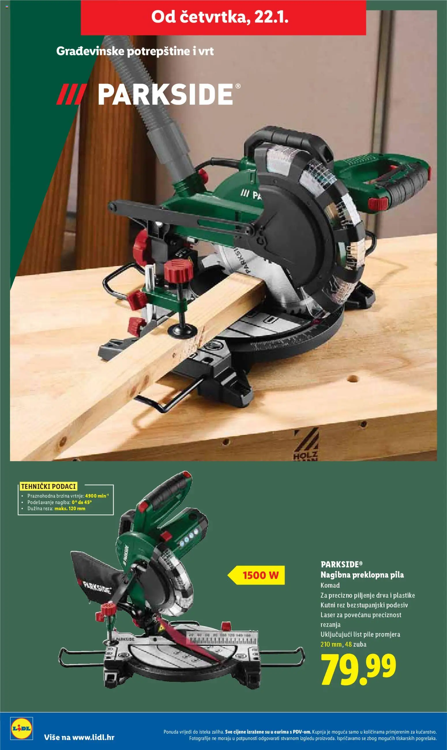 Lidl katalog | vrijedi od 19.01.2026 | Stranica: 38 | Proizvodi: Pila, Parkside