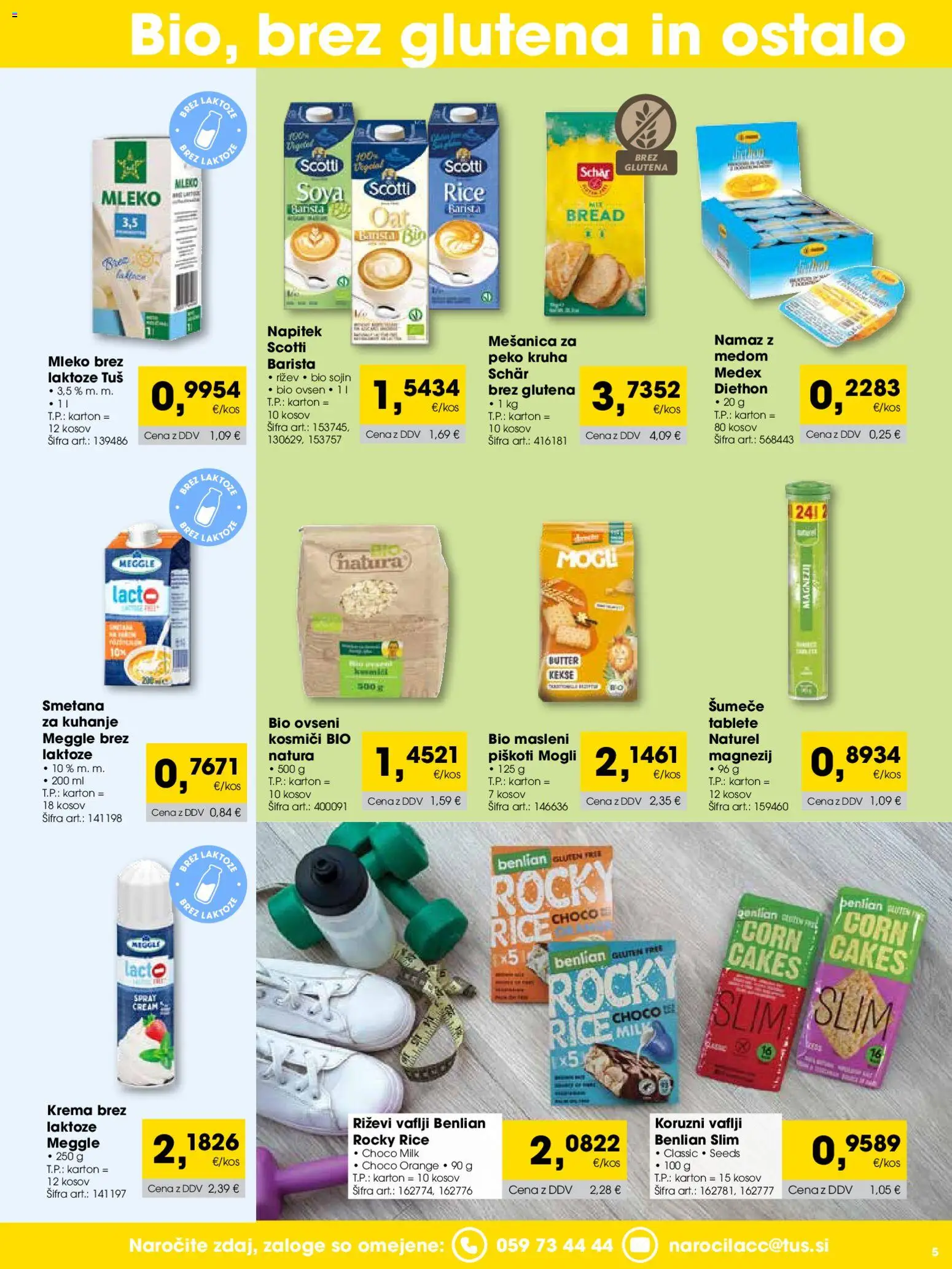 Novi Tuš katalog ponudbe – veljaven od 01.04.2026 | Stran: 5 | Izdelki: Namaz, Krema, Kosmici, Smetana