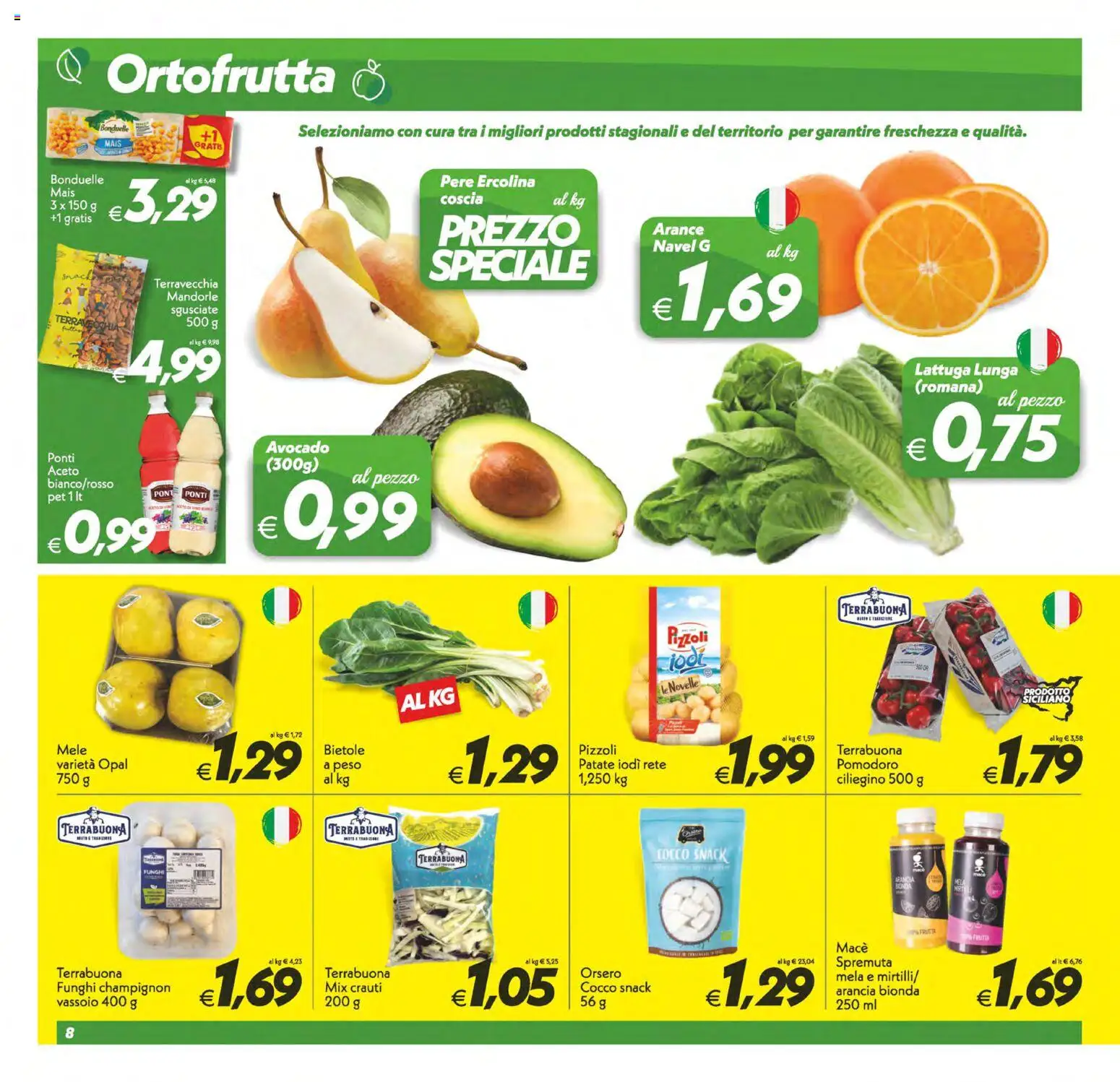 Volantino SuperConveniente del 07.04.2026 | Pagina: 8 | Prodotti: Mele, Avocado, Patate, Vassoio