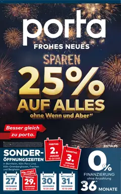 Porta! Frohes neues Sparen Bergheim-Zieverich ab 26.12.2025 gültig