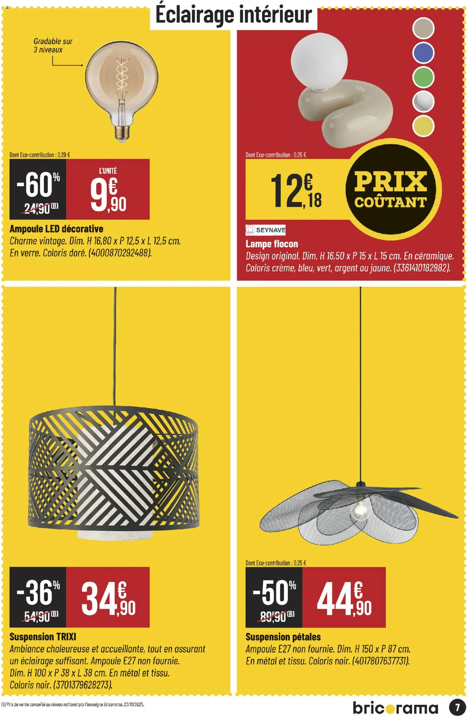 {H1} | Page: 7 | Produits: Suspension, Lampe