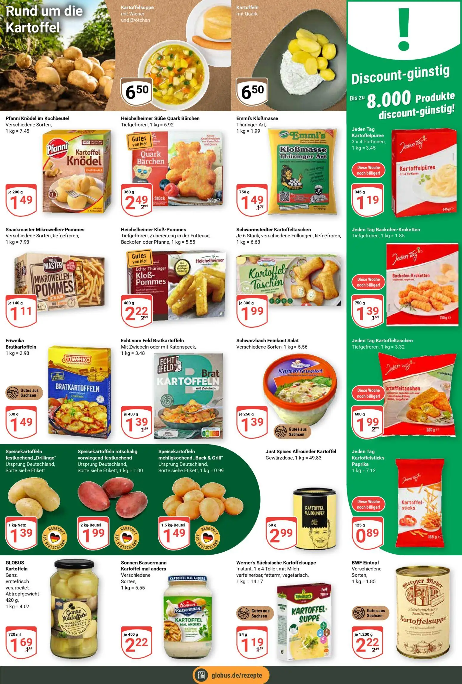 Globus Prospekt 	 – gültig ab 02.02.2026 | Seite: 13 | Produkte: Milch, Zwiebeln, Paprika, Salat