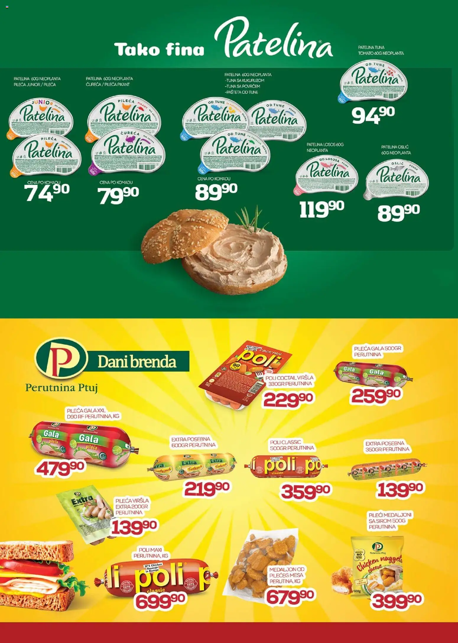 Medius katalog - važi od 07.04.2026 | Strana: 6 | Proizvode: Chicken nuggets, Oslić, Losos, Pašteta