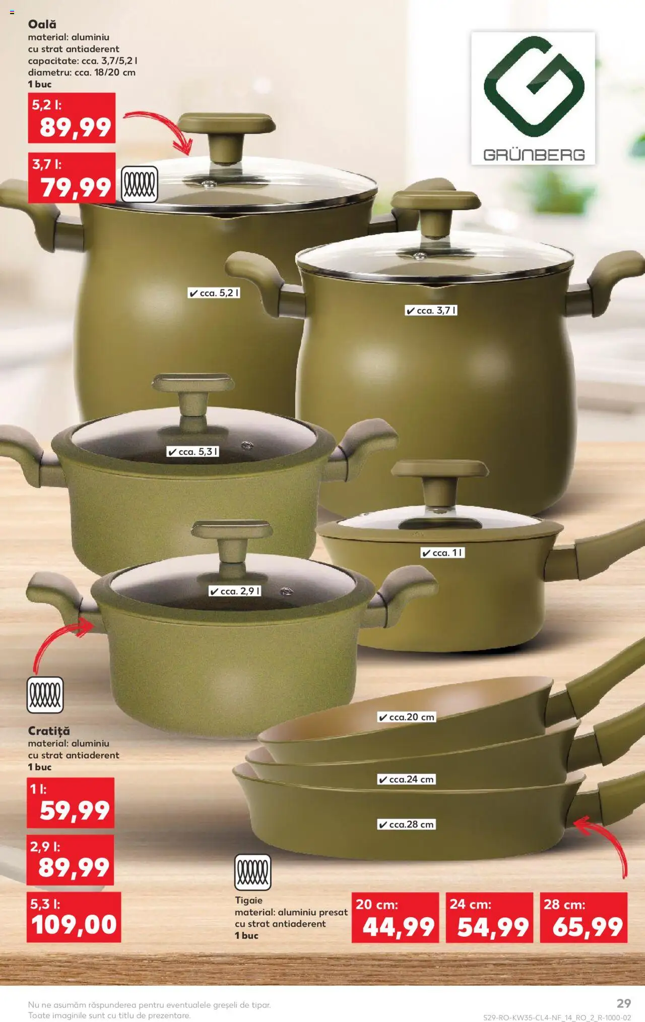 Catalog Kaufland - București – valabil de la 27.08.2025 | Pagină: 29 | Produse: Tigaie, Cratiță, Oală