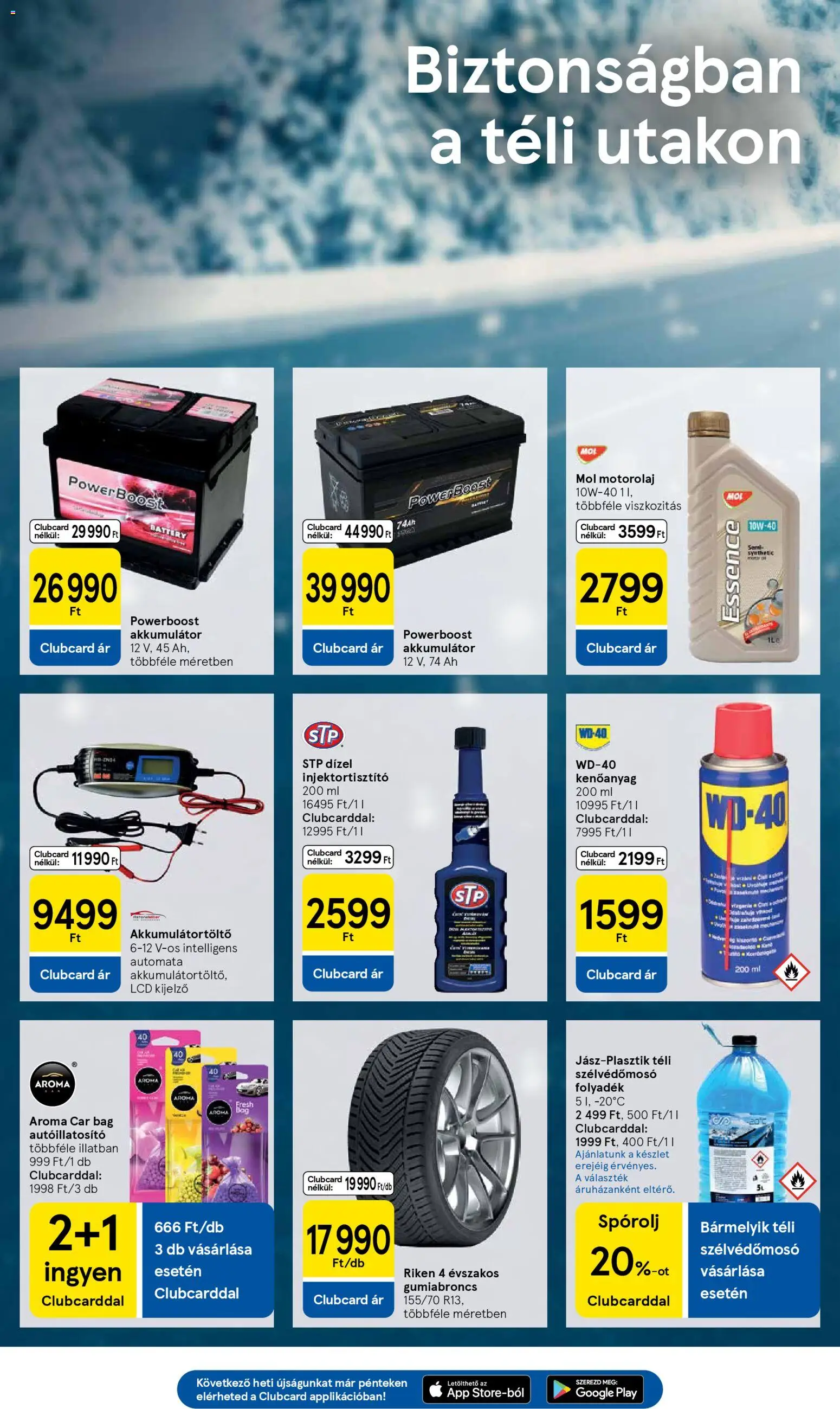 Tesco akciós ujság - amely érvényes a következő dátumtól: 19.02.2026 | Oldal: 25 | Termékek: Akkumulátor, Motorolaj