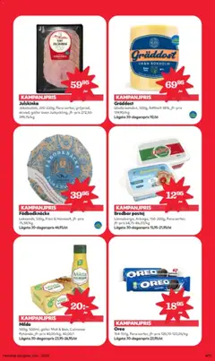 Hemköp - erbjudanden - Förhandsvisning av reklamblad från butik Hemköp aktuell från 08.12.2025 | Sida: 9 | Produkter: Galler, Leverpastej, Oreo