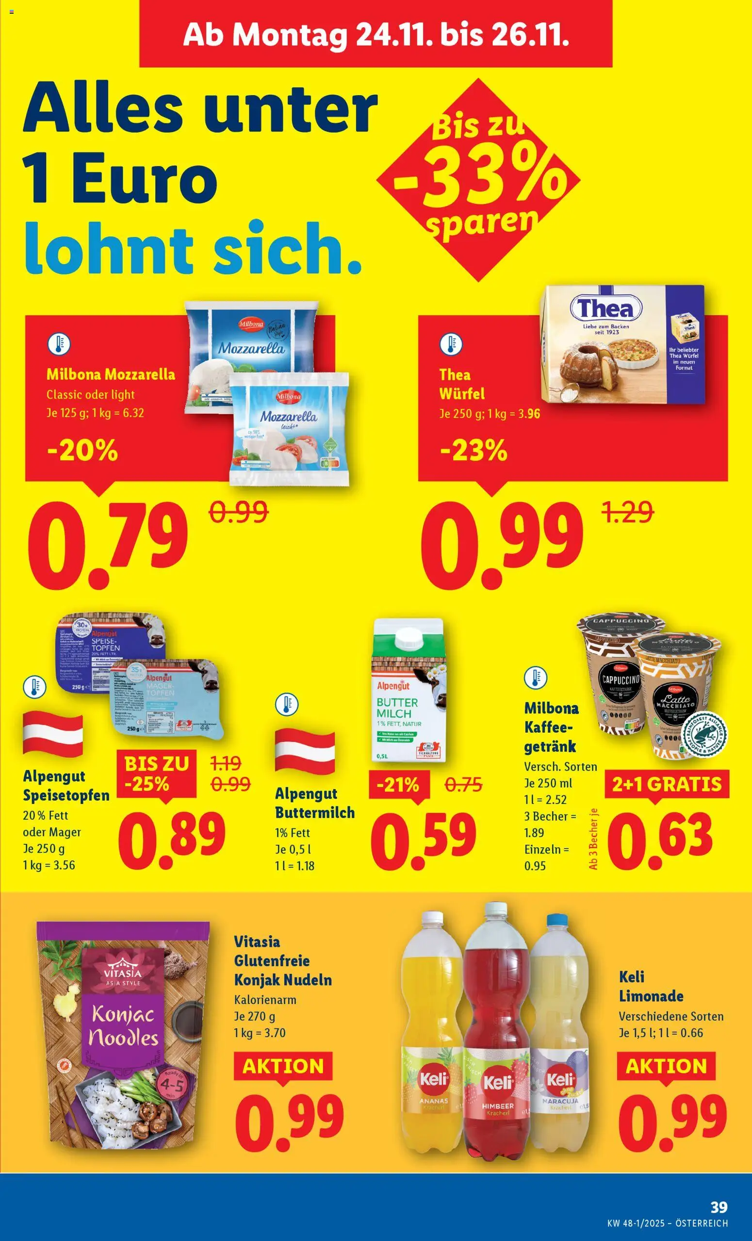 Lidl - Black Friday gültig ab 20.11.2025 | Seite: 41 | Produkte: Butter, Kaffee, Nudeln, Ananas