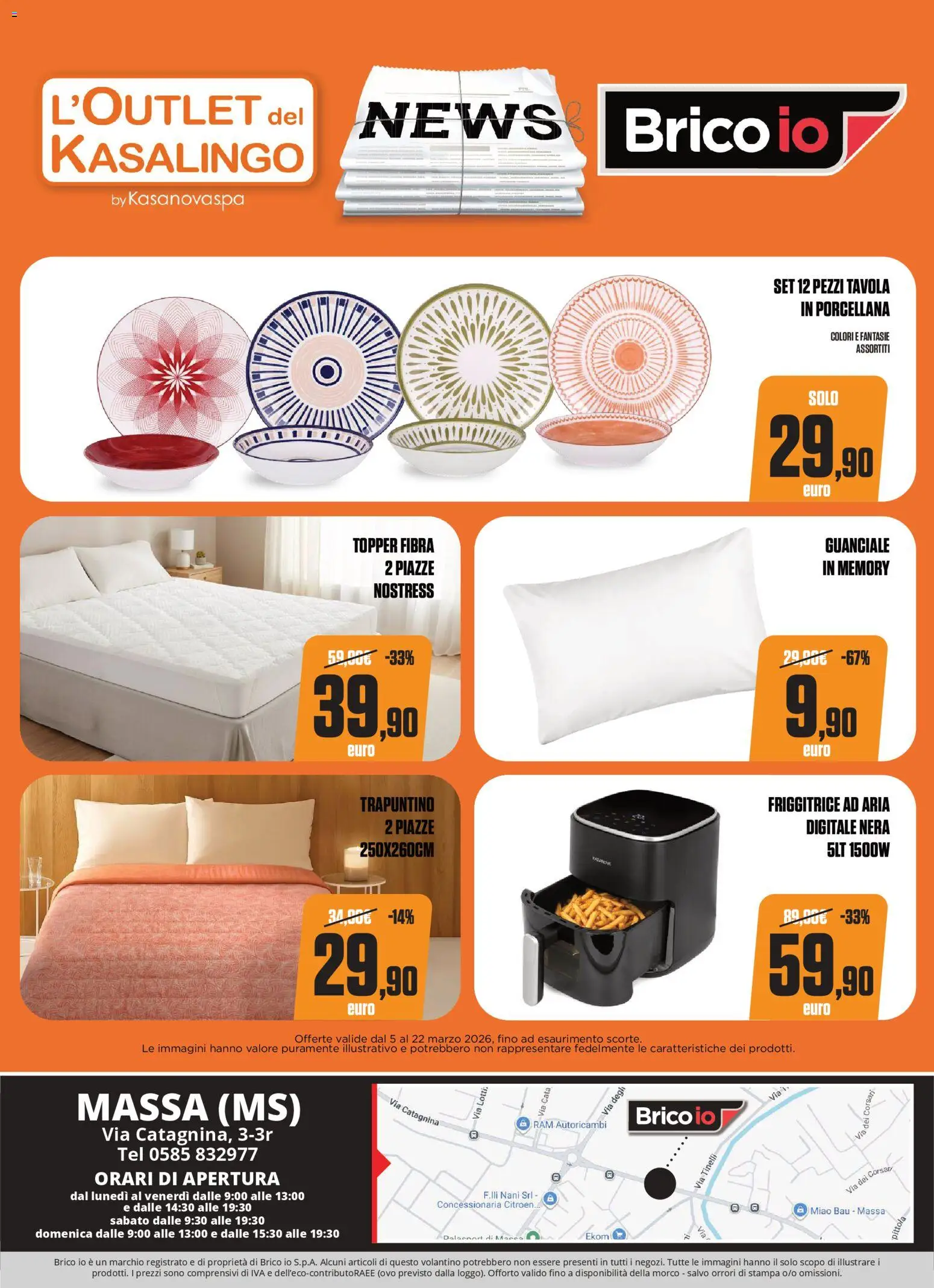 Volantino Brico io del 05.03.2026 | Pagina: 15 | Prodotti: Friggitrice ad aria, Stampa, Friggitrice, Guanciale