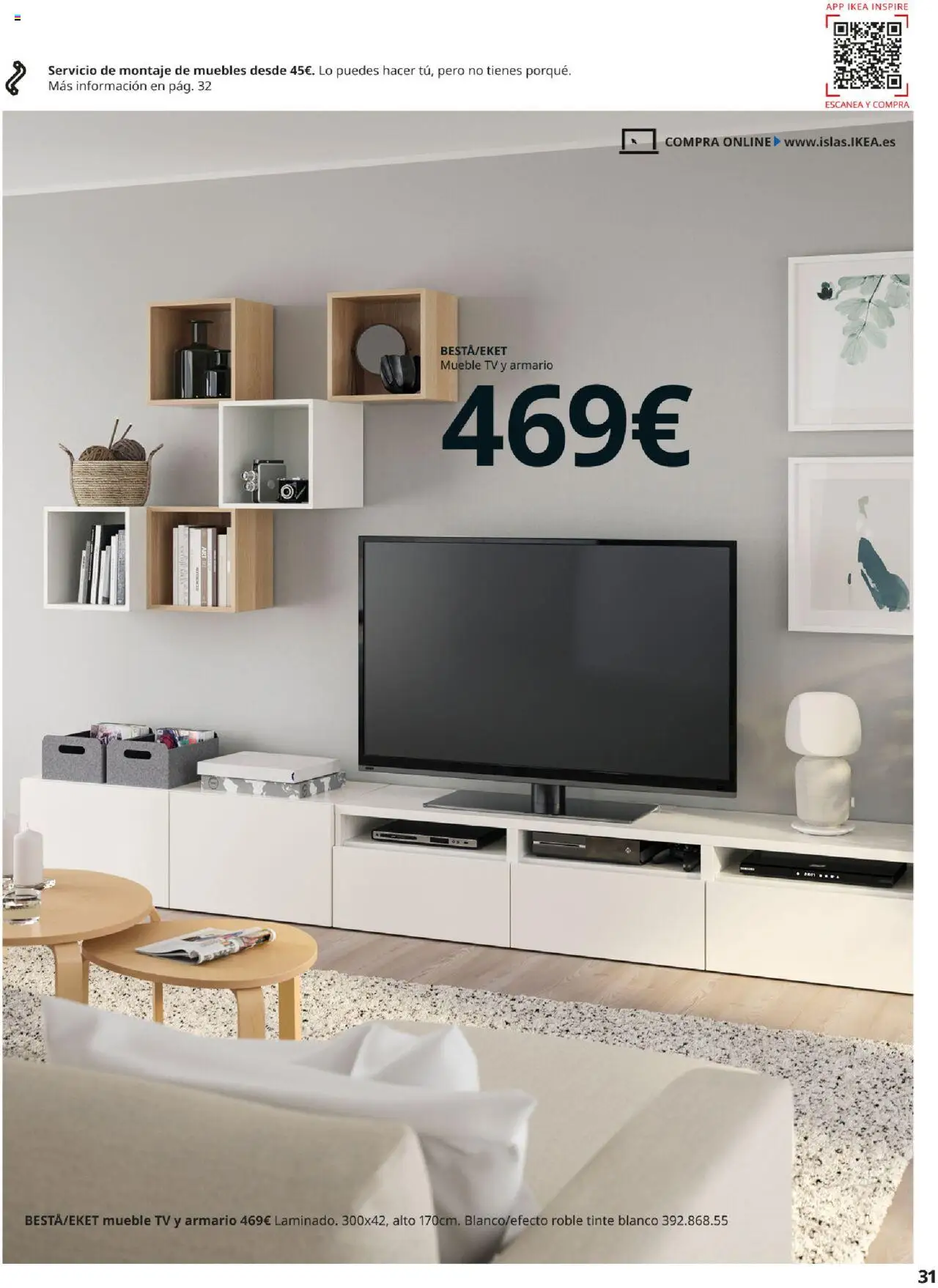 Catálogo IKEA Besta Eket │ válido desde el 04.02.2025 | Página: 31 | Productos: Tinte, Muebles, Armario