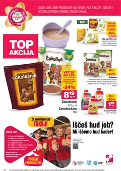 Mercator katalog akcije – veljaven od 15.01.2026 | Stran: 30 | Izdelki: Kos, Čokolino, Čokolešnik, Caj