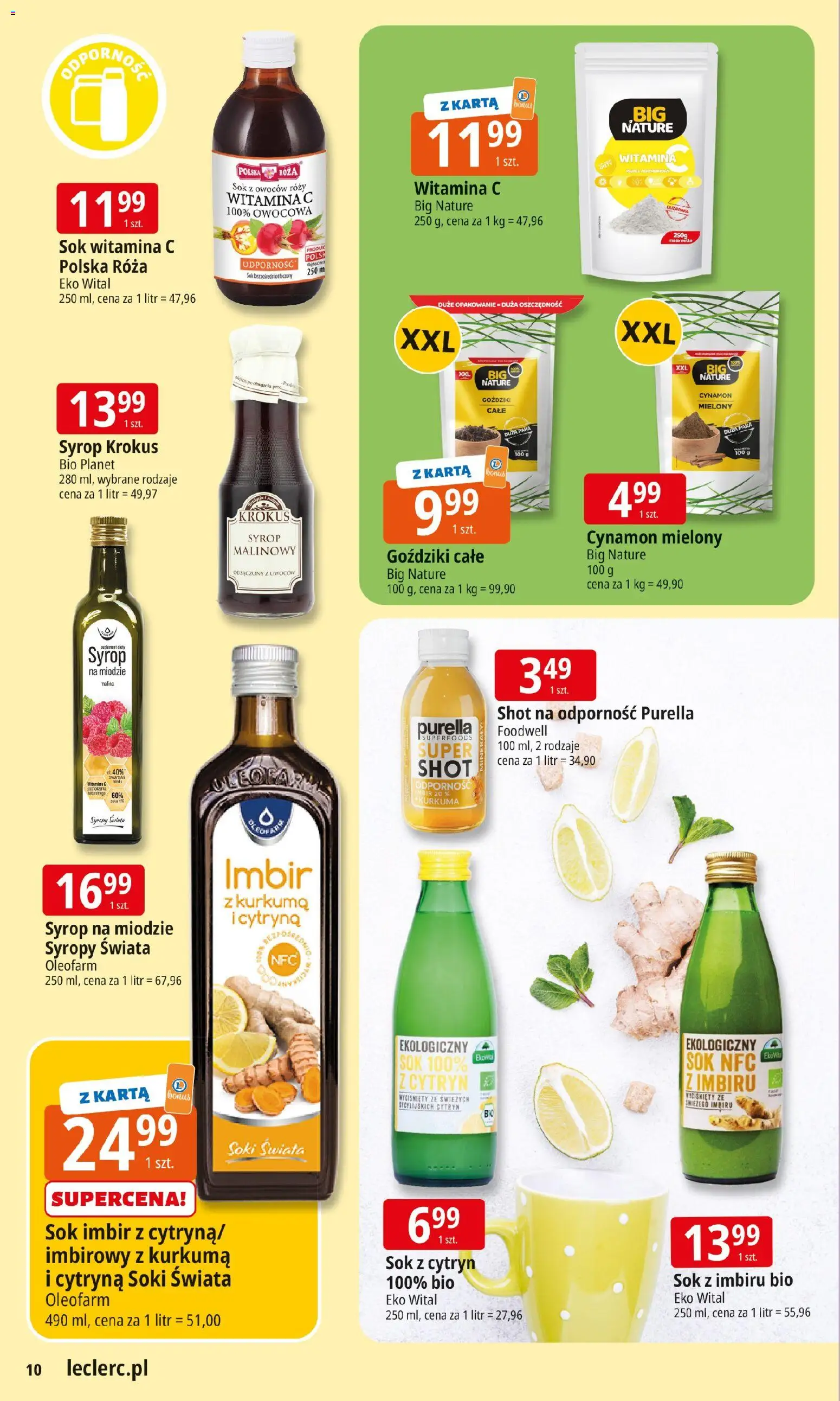 E.Leclerc Gazetka - Elbląg od 28.10.2025 | Strona: 10 | Produkty: Karta, Imbir, Kurkuma, Goździki