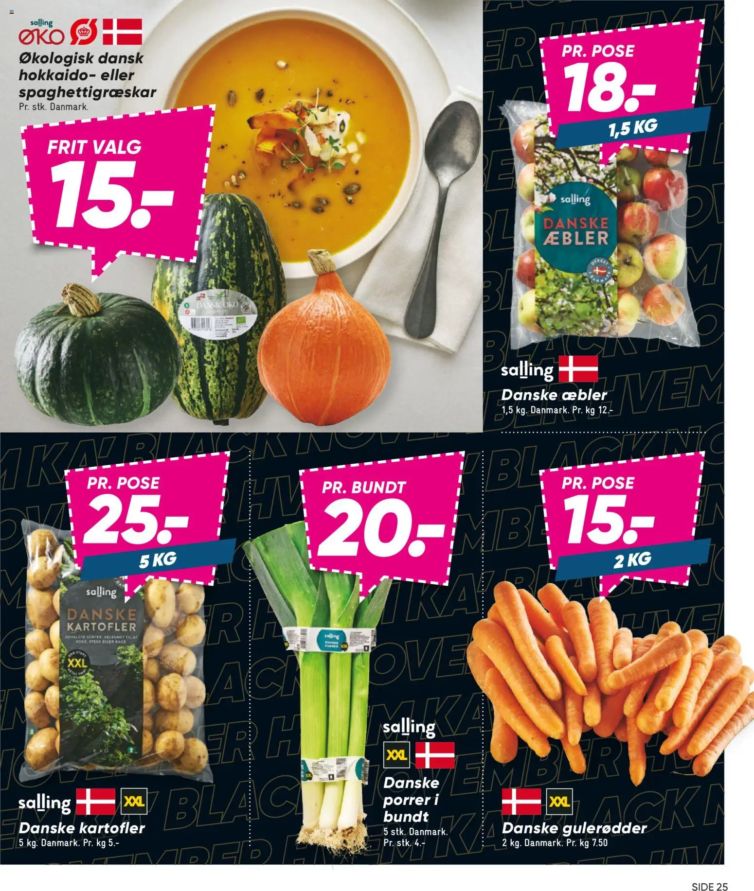 Bilka tilbudsavis – gyldig fra 31.10.2025 | Side: 30 | Produkter: Æbler, Gulerødder, Kartofler, Porrer