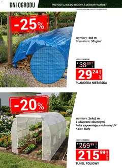Pogląd oferty "Merkury Market gazetka - Przygotuj się do wiosny" - ważna od 21.03.2026 | Strona: 7 | Produkty: Tunel foliowy