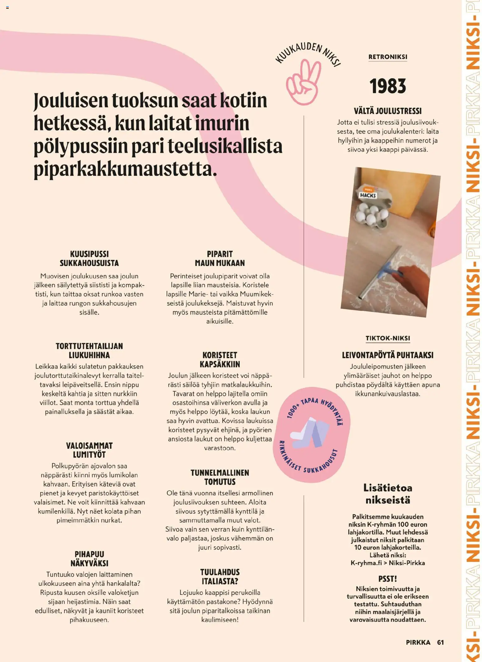 K-Supermarket - Pirkka – voimassa 03.12.2025 alkaen | Sivu: 61 | Tuotteet: Joulukalenteri, Kaappi, Voi, Tee