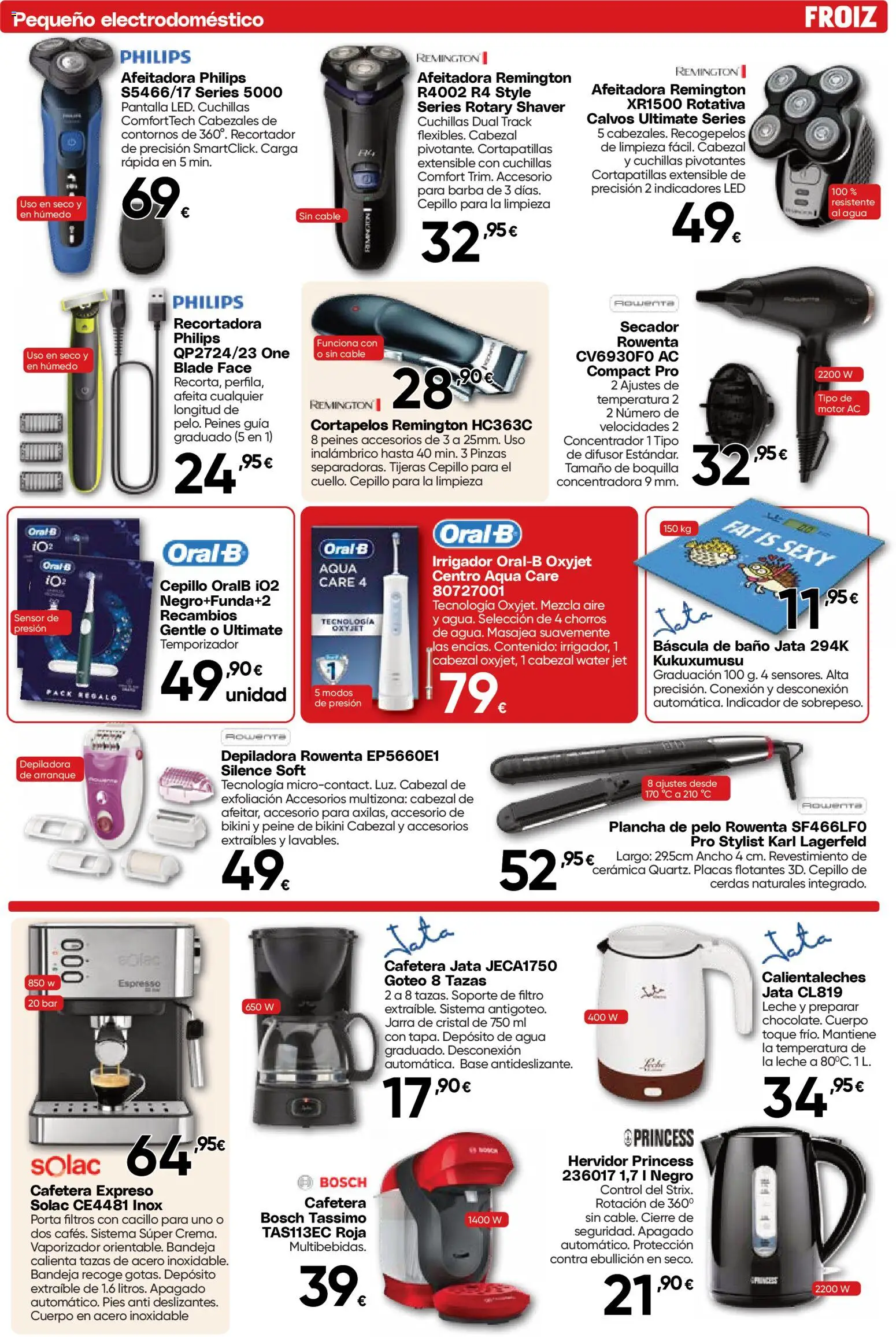 Froiz - Folleto Hiper │ válido desde el 25.02.2026 | Página: 6 | Productos: Cable, Afeitadora, Depiladora, Cortapelos
