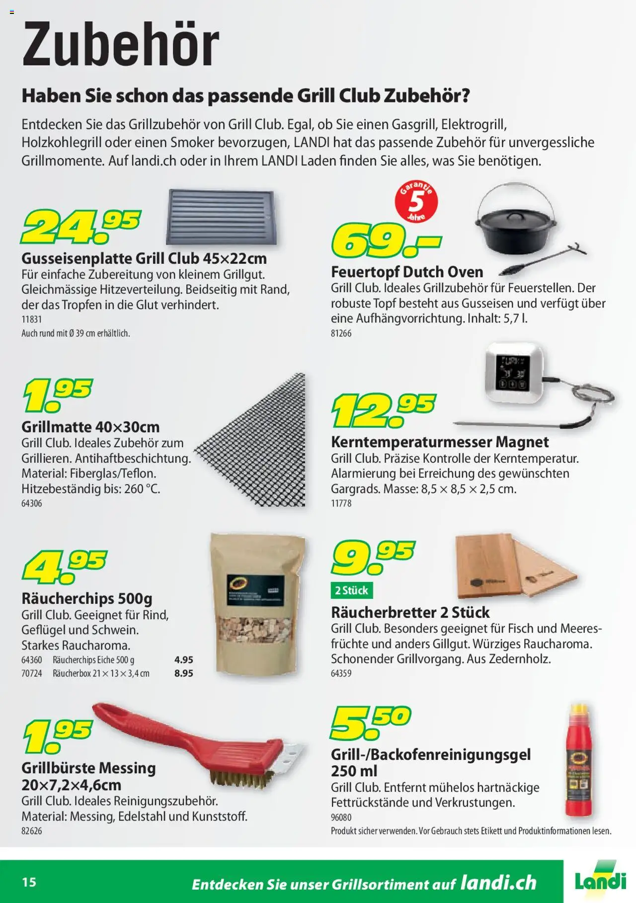 Landi Aktionen BBQ Grill Club ab 04.02.2025 | Seite: 15 | Produkte: Fisch, Früchte, Grill
