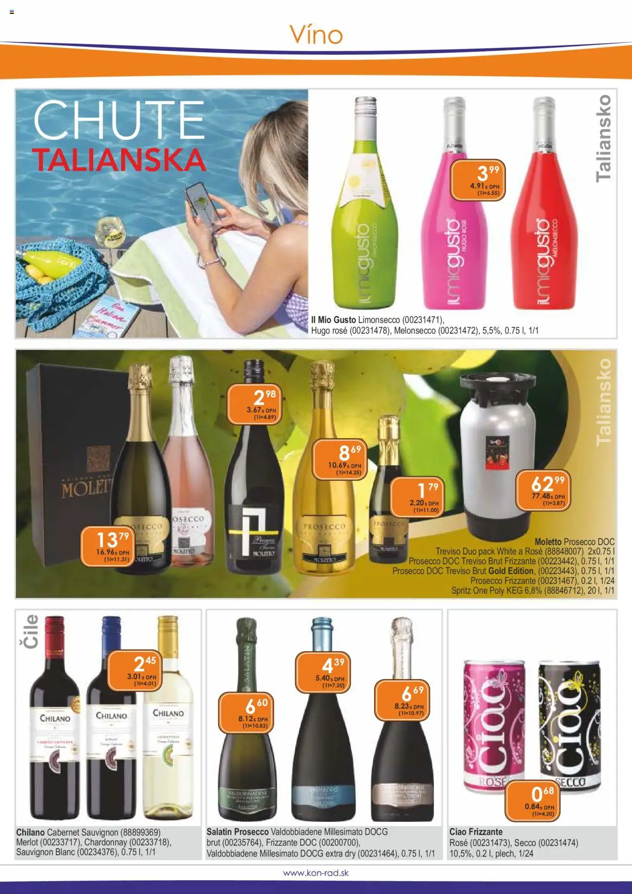 KON - RAD leták │ platný od 01.06.2025 | Strana: 18 | Produkty: Víno, Prosecco