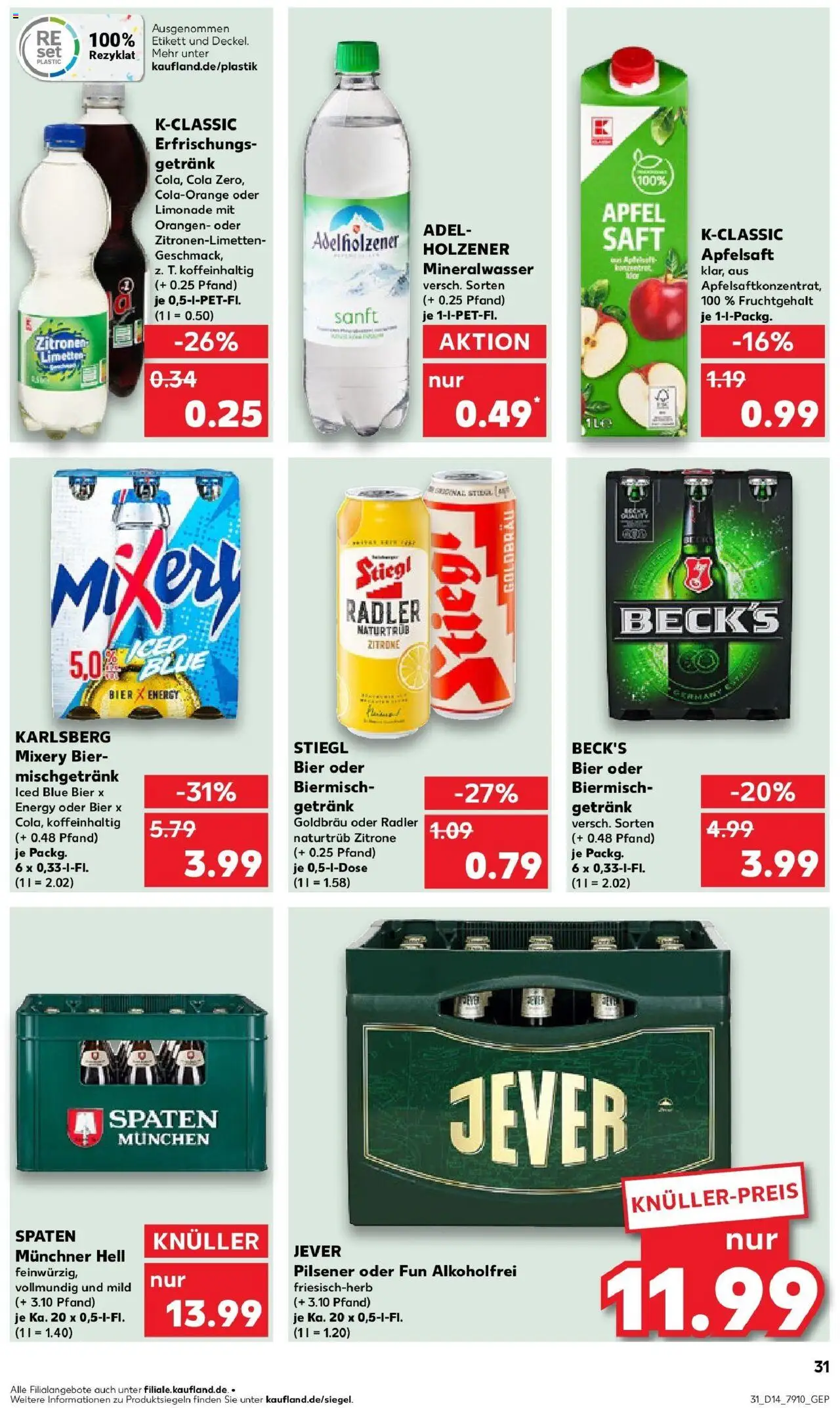 Kaufland - Nürnberg, Fürther Straße 187 - gültig ab dem 03.04.2025 | Seite: 31 | Produkte: Äpfel, Orangen, Radler, Zitronen