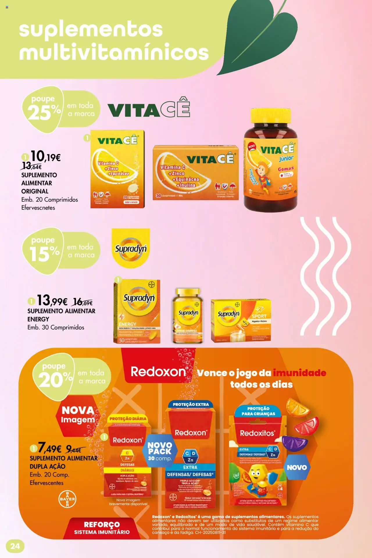 Pingo Doce - Bem Estar Regresso à Rotina Lojas │ válido de 26.08.2025 | Página: 24 | Produtos: Vitamina c, Gomas