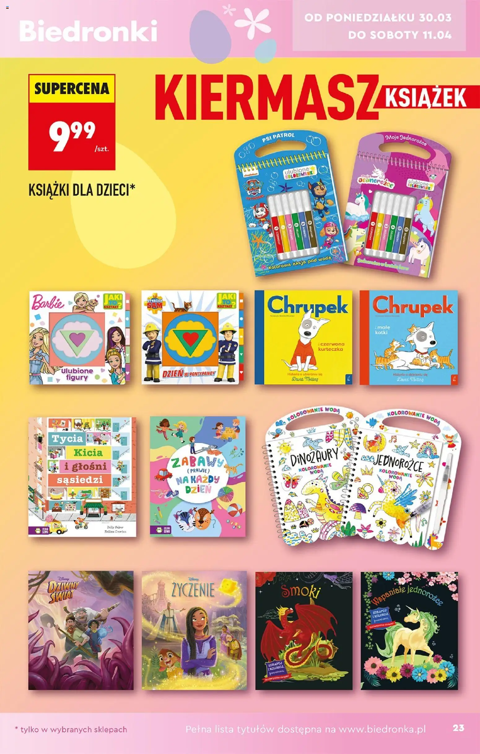Biedronka Polsko leták - Hity i inspiracje od 28.03.2026 | Strana: 23 | Produkty: Barbie