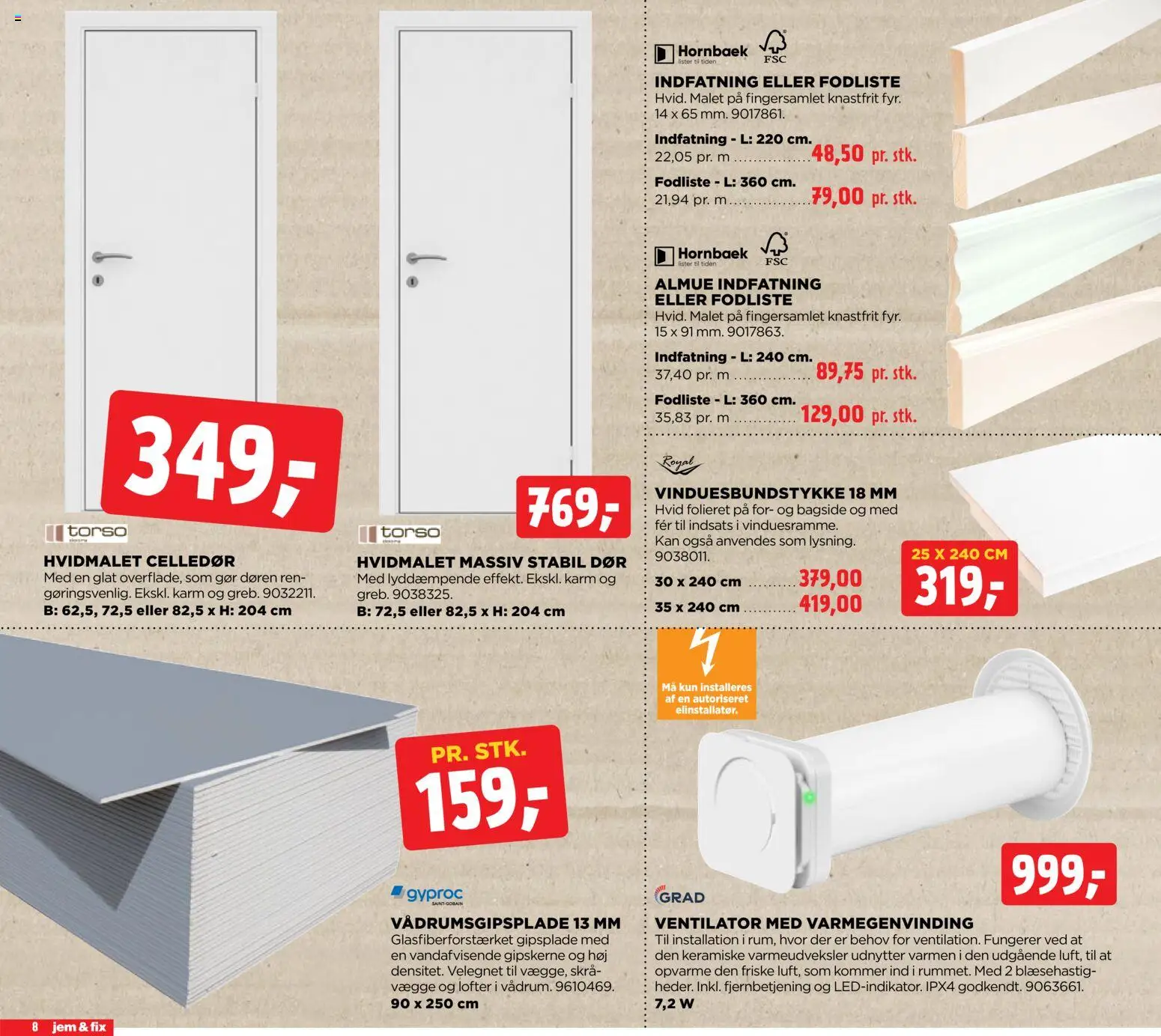 Jem & fix tilbudsavis – gyldig fra 02.11.2025 | Side: 8 | Produkter: Ventilator, Søm