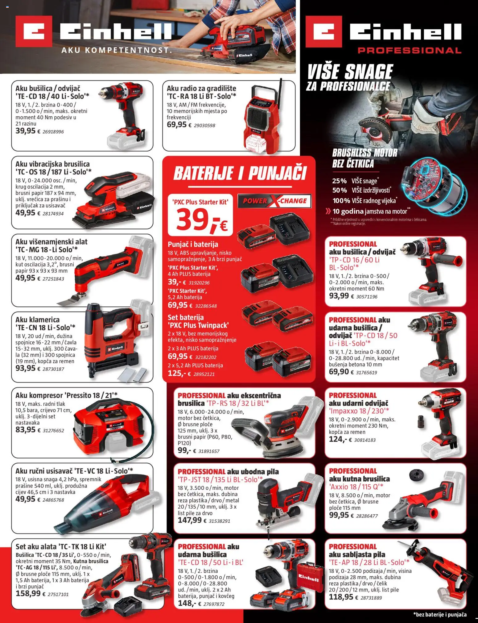 Bauhaus katalog | vrijedi od 18.03.2026 | Stranica: 14 | Proizvodi: Baterije, Kompresor, Pila, Radio