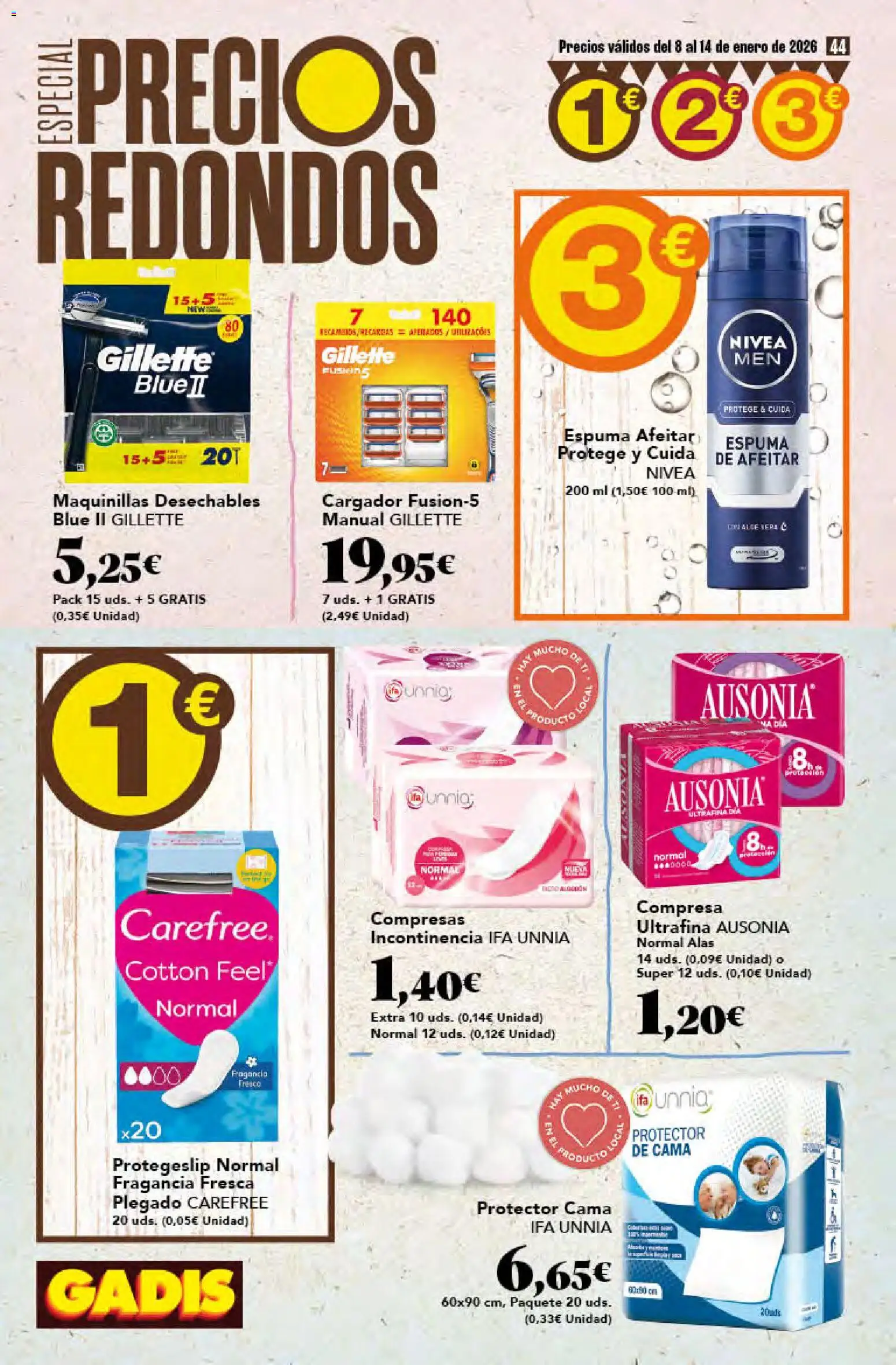 Gadis - folleto │ válido desde el 08.01.2026 | Página: 44 | Productos: Fragancia, Γλυφιτζούρι, Cama