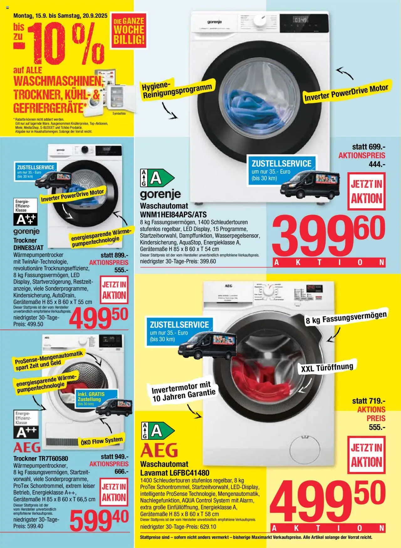 Maximarkt Flugblatt gültig ab 15.09.2025 | Seite: 18 | Produkte: Trockner