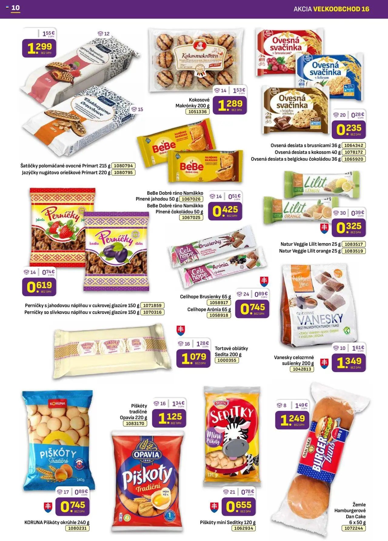 Libex leták │ platný od 11.08.2025 | Strana: 10 | Produkty: BeBe Dobré ráno, Makronky