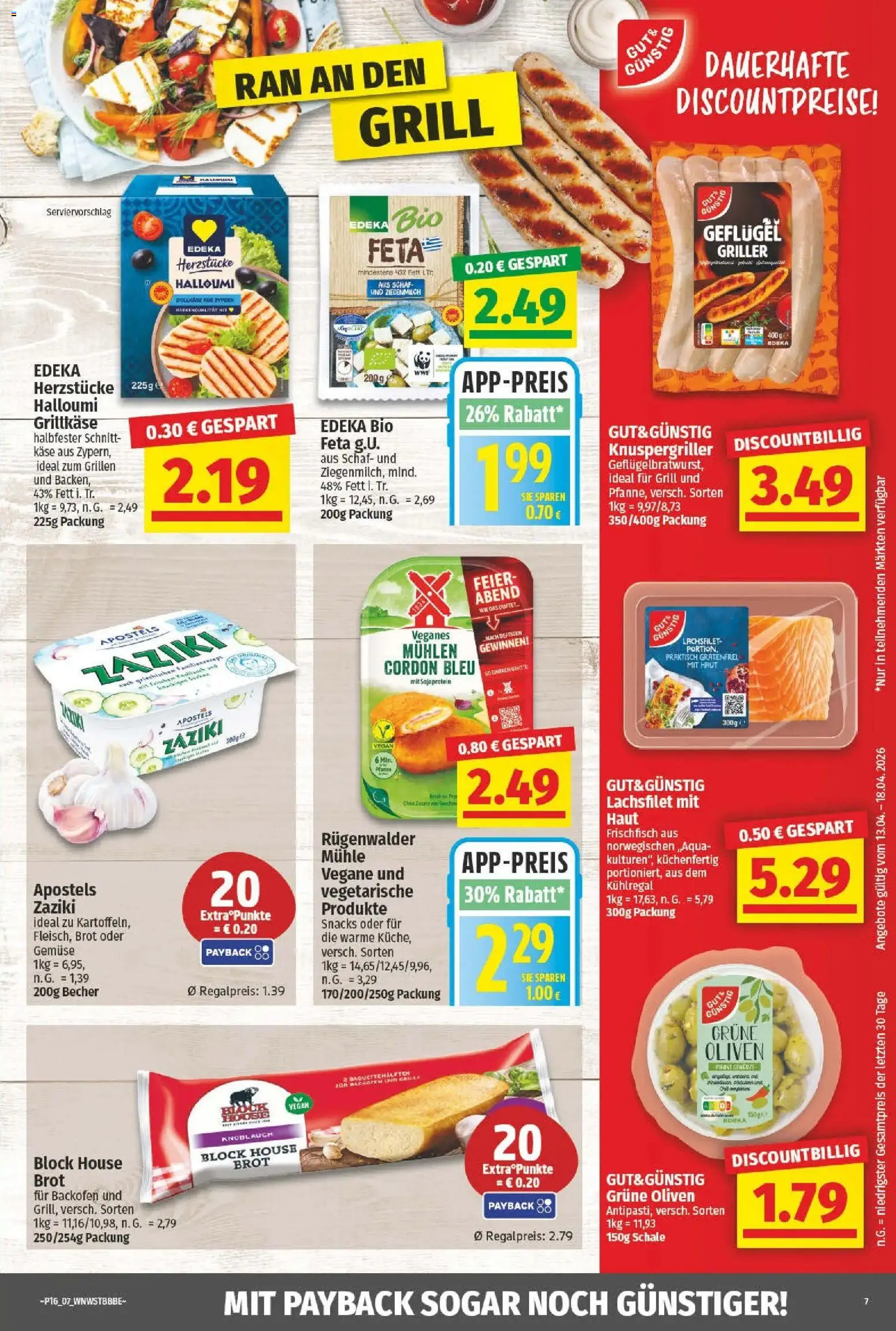 Angebote - Wochenangebote – gültig ab 12.04.2026 | Seite: 7 | Produkte: Grill, Mühle, Gemüse, Backofen