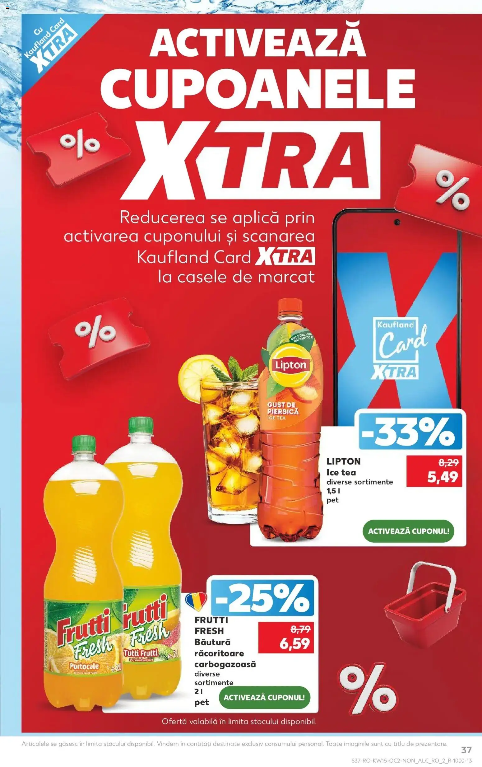 Noul catalog Kaufland – valabil de la 08.04.2026 | Pagină: 37 | Produse: Piersică, Portocale, Ice tea